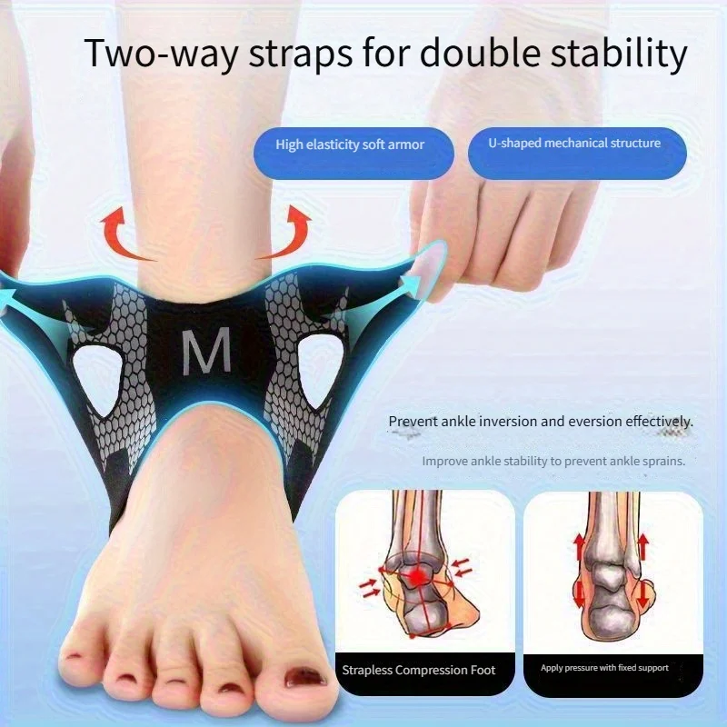 1 piece anti-sprain foot protective gear, ankle support protective gear, sprain fixed running, football, ankle protection, joint protection, ankle protection, sports protective equipment, professional protective gear