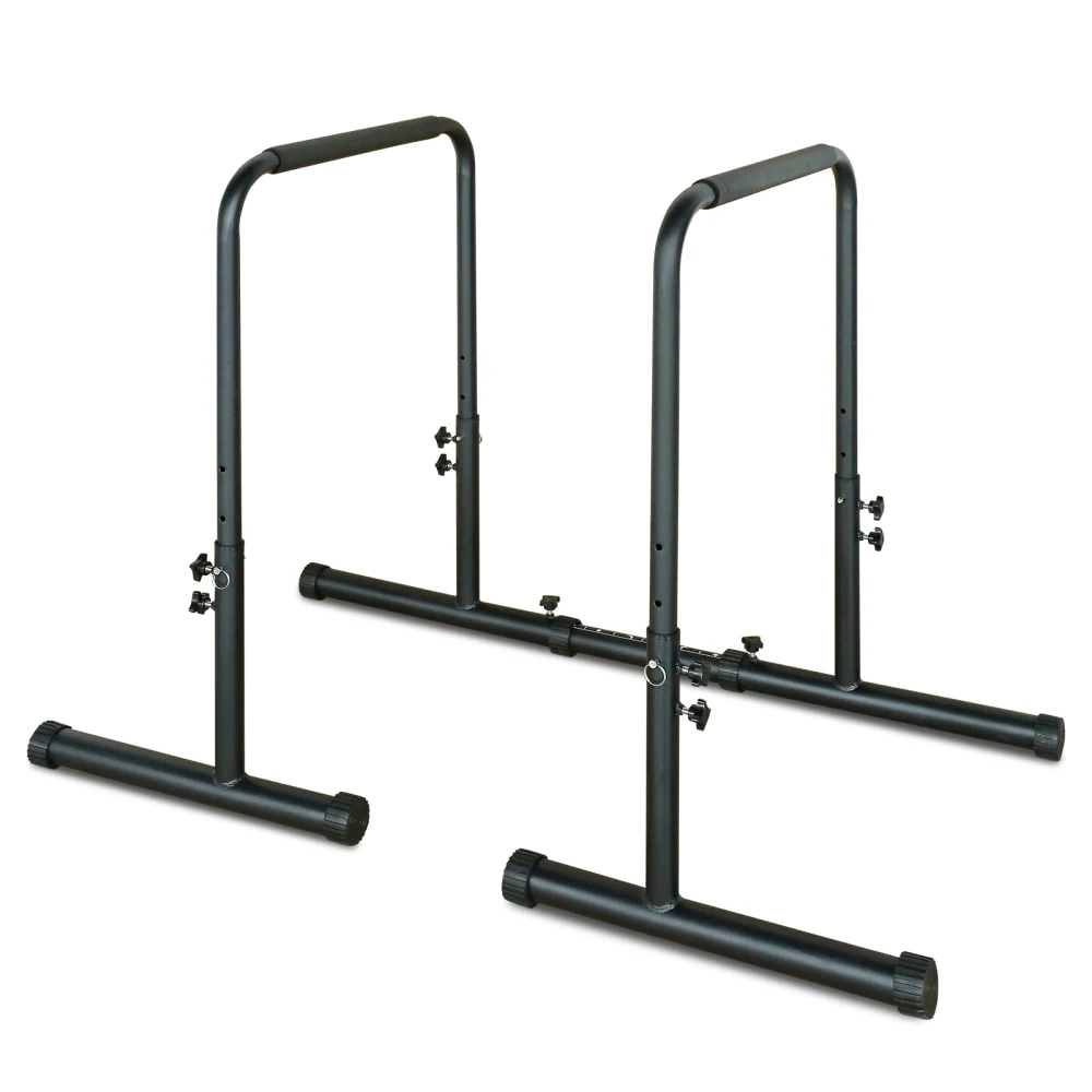 Power Tower Dip Station with Adjustable Height, Heavy Duty and Multi-Function for Fitness Training