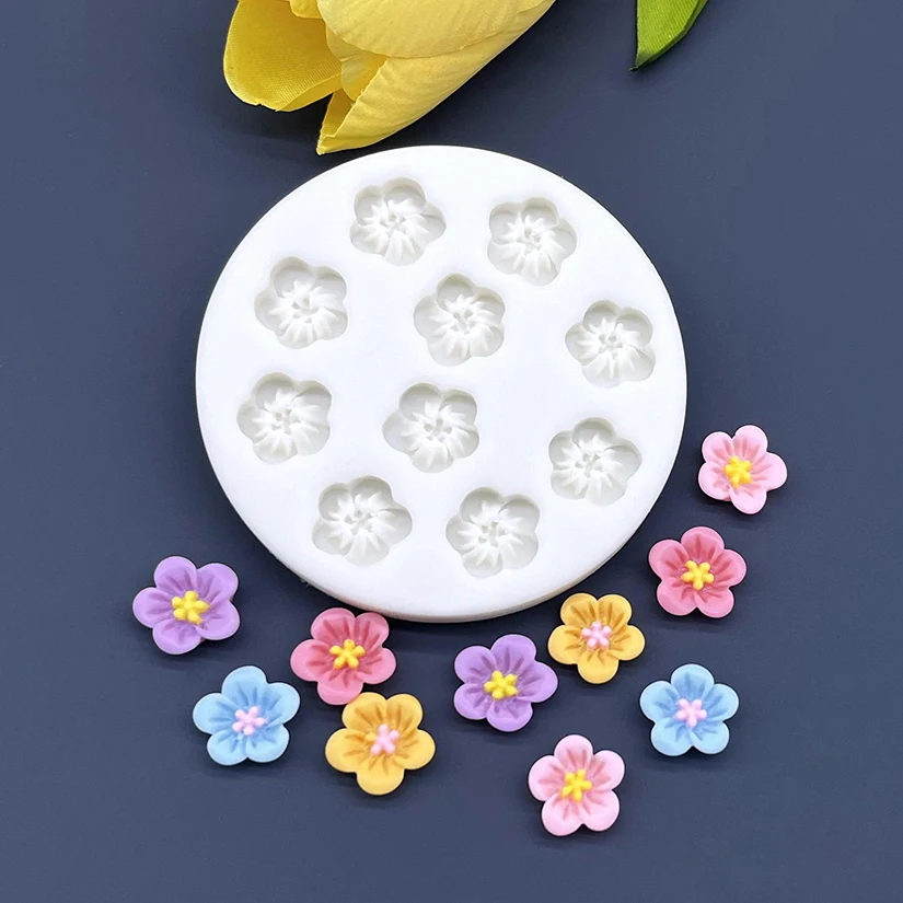 Flower Daisy Silicone Sugarcraft Mold Resin Tools Cupcake Baking Mould Fondant Cake Decorating Tools