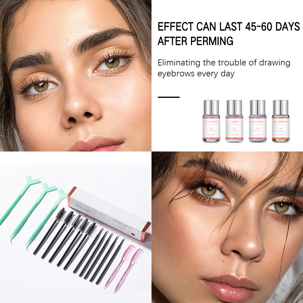 Brow Lift Perming Eyebrow Lamination Set Professional Brow Lamination Eyelash Long Lasting Eye Makeup Eyelash Lifting Perming Ket