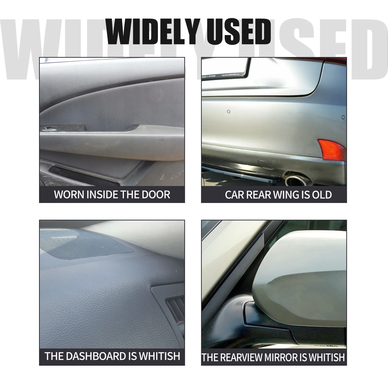 Plastic Coating Agent (30ml Set) for Car Interior, Instrument Panel, Seat Cleaning, Stain Removal, Refurbishment Coating Agent