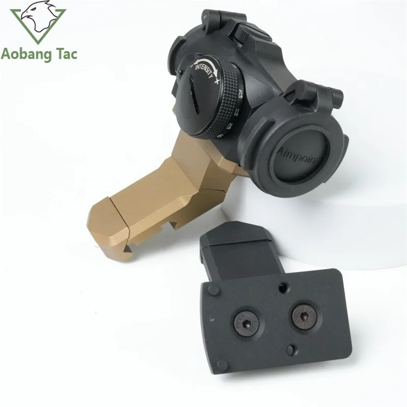 Tactical Metal RM T-1 T-2 Red Dot Sight Side Mount 45° Offset Optics Mounting Base Accessories Red Dot 45 Degree Bracket