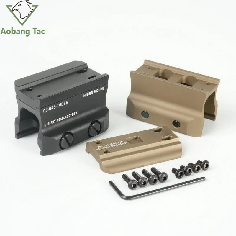 Tactical Metal RM T-1 T-2 Red Dot Sight Side Mount 45° Offset Optics Mounting Base Accessories Red Dot 45 Degree Bracket