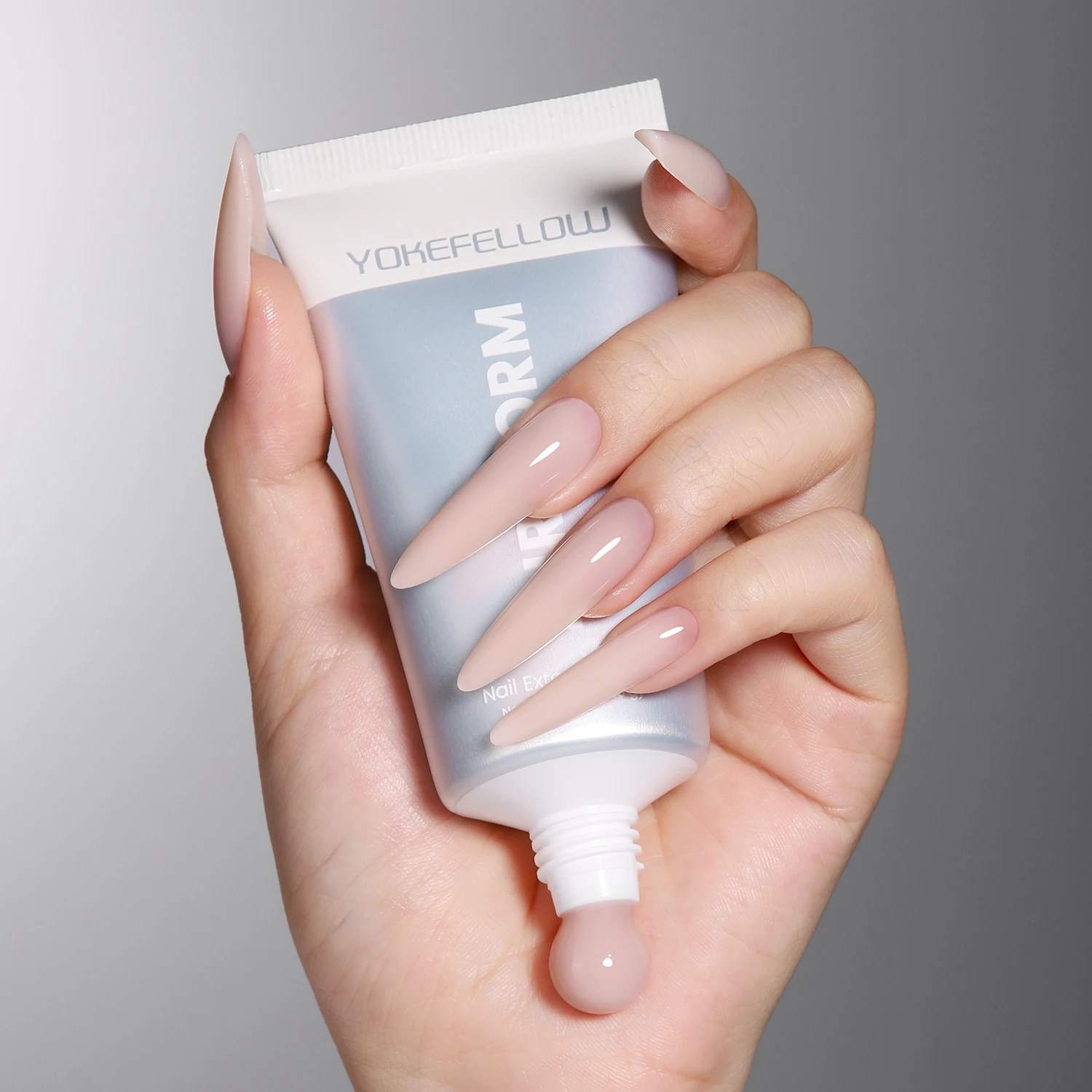 YOKEFELLOW PUREFORM Poly Gel Nai Polish Tpo&Hema Free Pink Red Extension Gel Large Capacity 50g Hard Gel for Starter Nail Art DIY
