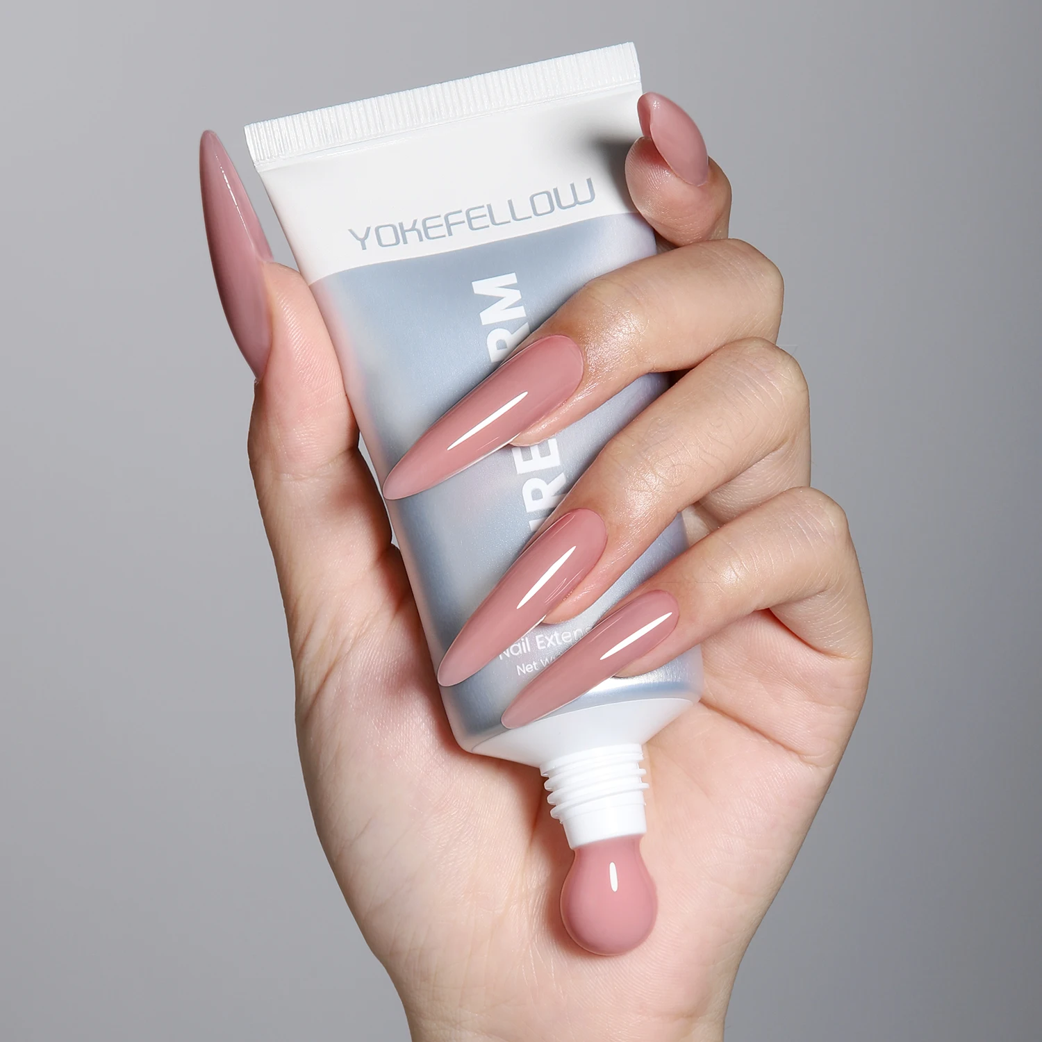 YOKEFELLOW PUREFORM Poly Gel Nai Polish Tpo&Hema Free Pink Red Extension Gel Large Capacity 50g Hard Gel for Starter Nail Art DIY