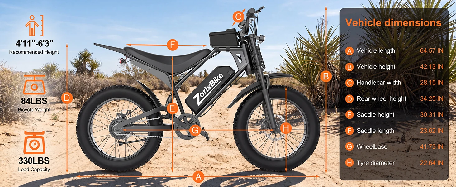 ZorixBike M9 Serie Electric Bike, NFC Unlock, 1500/3000W Peak Brushless Motor, 48V 13/20Ah, Max 31-35MPH, 30-70 Miles Range, 20' X 4.0' Fat Tire Ebike, UL 2849