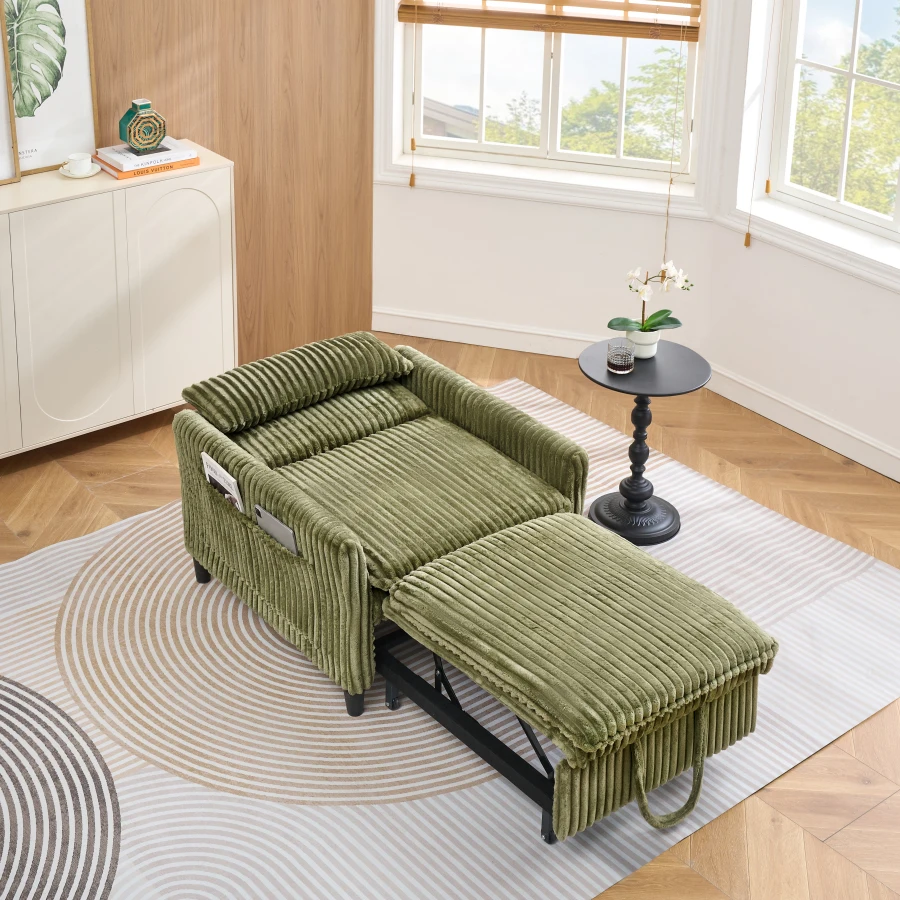 comfortable chair for Small apartment Bedroom space Balcony Small sofa bed Lazy Small sofa with a pillo Comfy Futon Couch