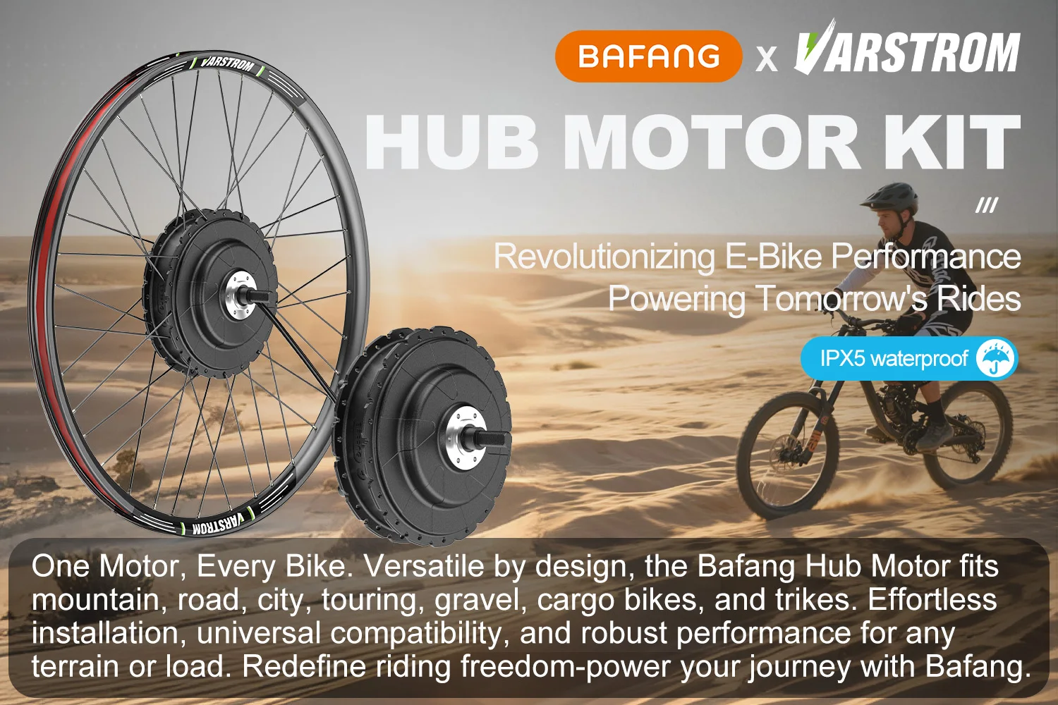 [US Sale] Bafang Rear Motor 48V 500W 750W 1000W Varstrom Wheel Hub Drive 26 Inch 20/27.5/28/29/700C Disc/V-Brake Cassette Rear Drop Out 132-142m