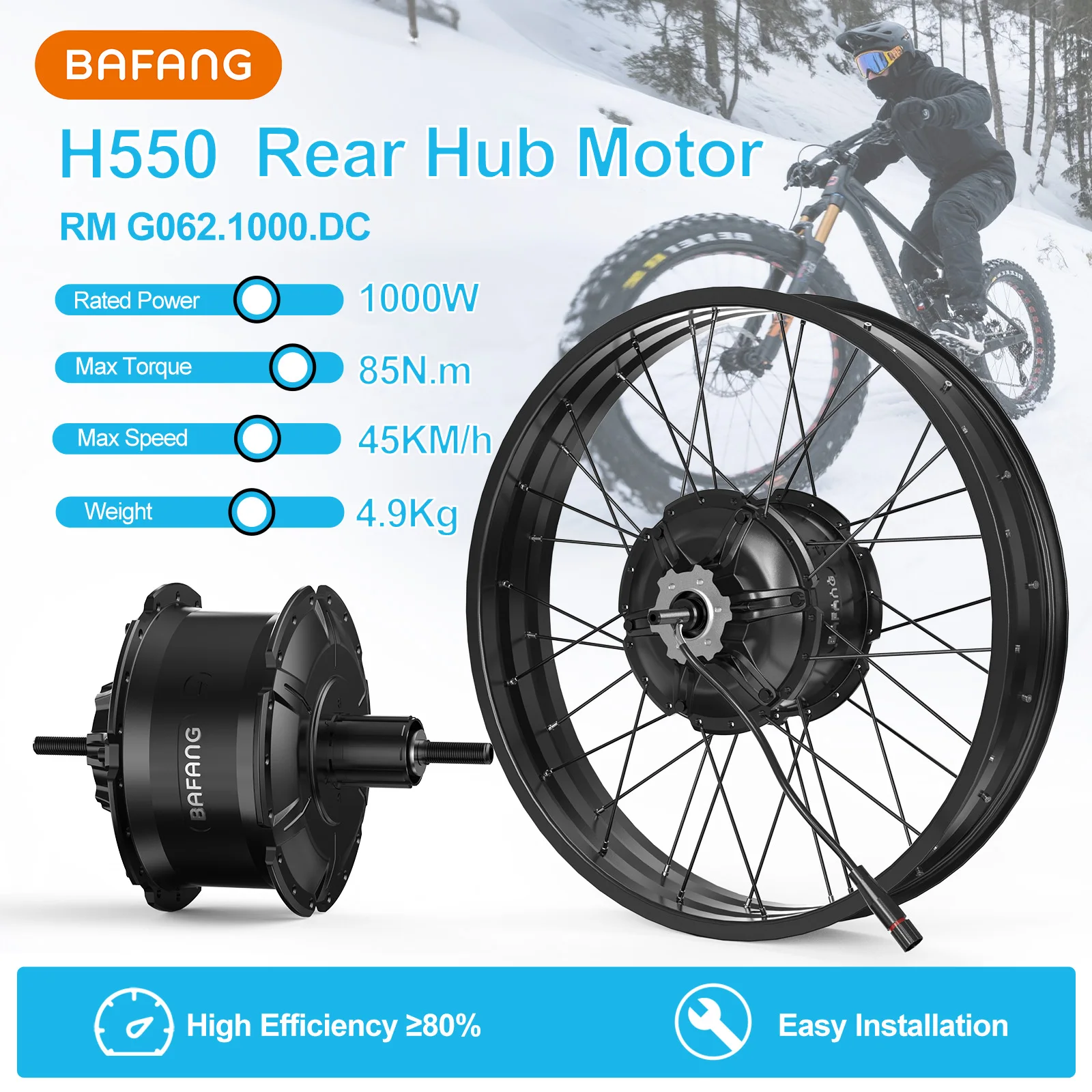 [US Sale] Bafang Rear Motor 48V 500W 750W 1000W Varstrom Wheel Hub Drive 26 Inch 20/27.5/28/29/700C Disc/V-Brake Cassette Rear Drop Out 132-142m