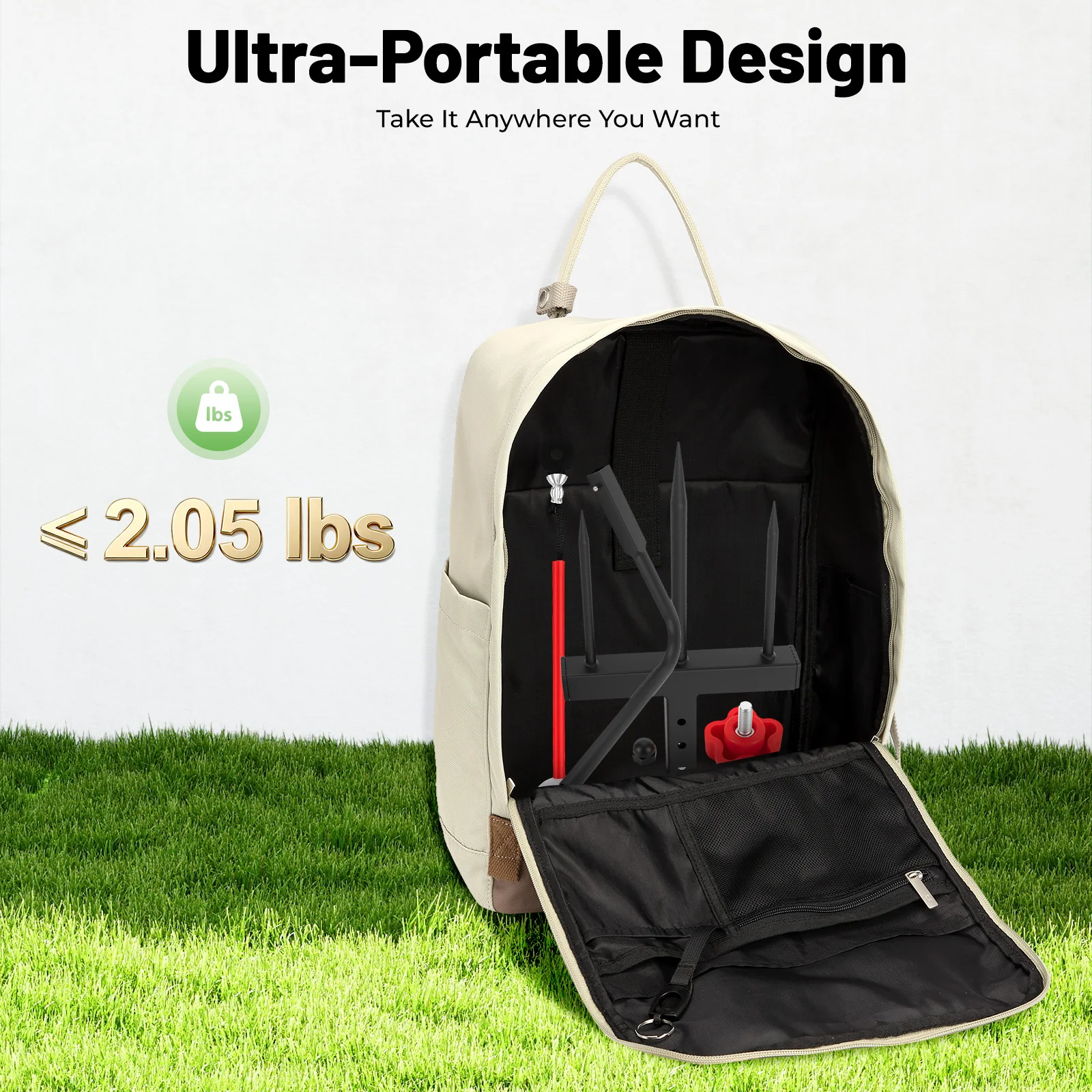 Golf Swing Trainer, Golf Practice Swing Aid, Golf Training Equipment, Durable Iron Construction, 360° Automatic Ball Return, Adjustable Height, Indoor Outdoor Use, Compact Portable Design, Chipping, Straight, Hook Swing Trainer for Beginners and Pros
