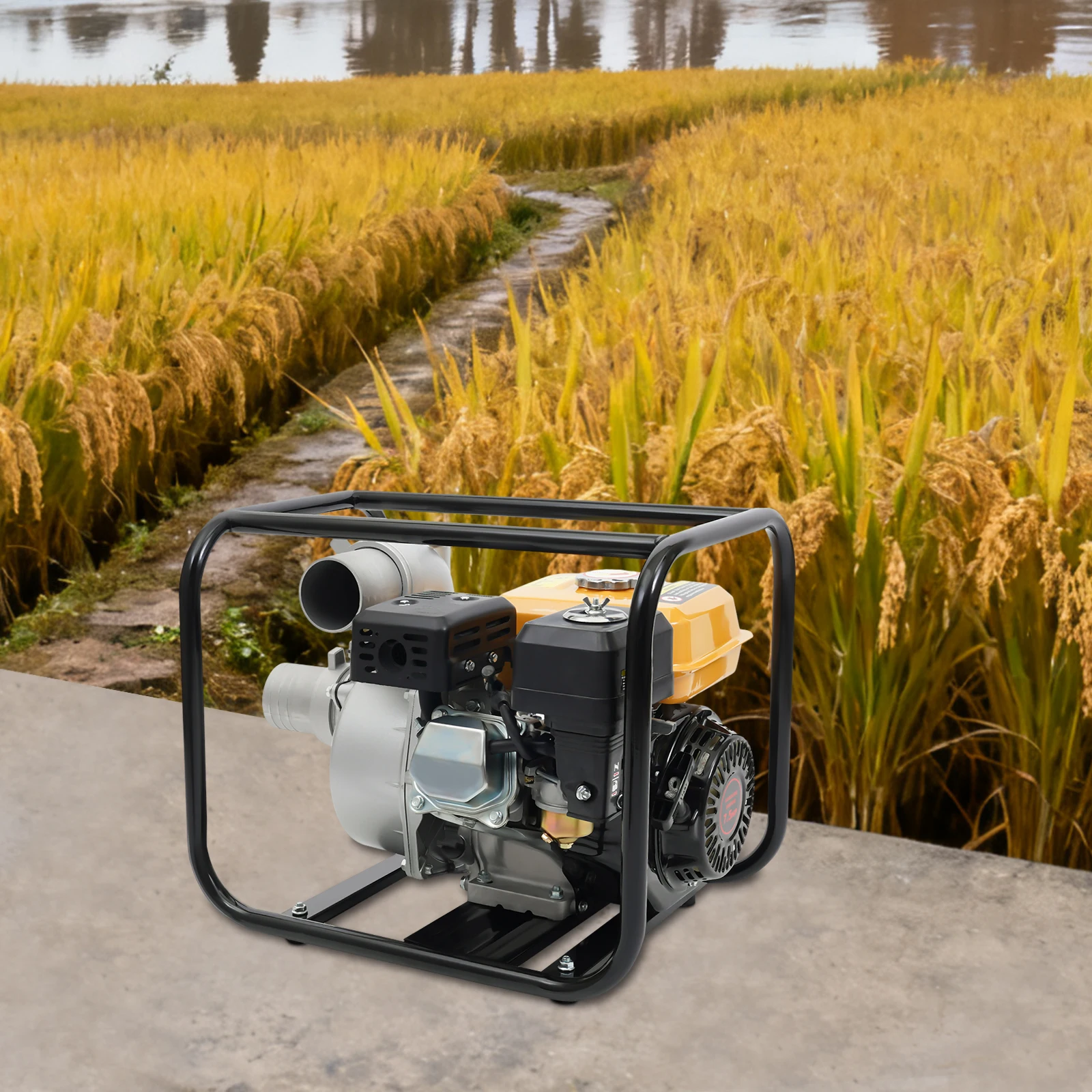 Water Transfer Pump Engine Water Pump Gasoline Powered Water Pump for Fire-Fighting Water Supply Water Drainage Garden Watering