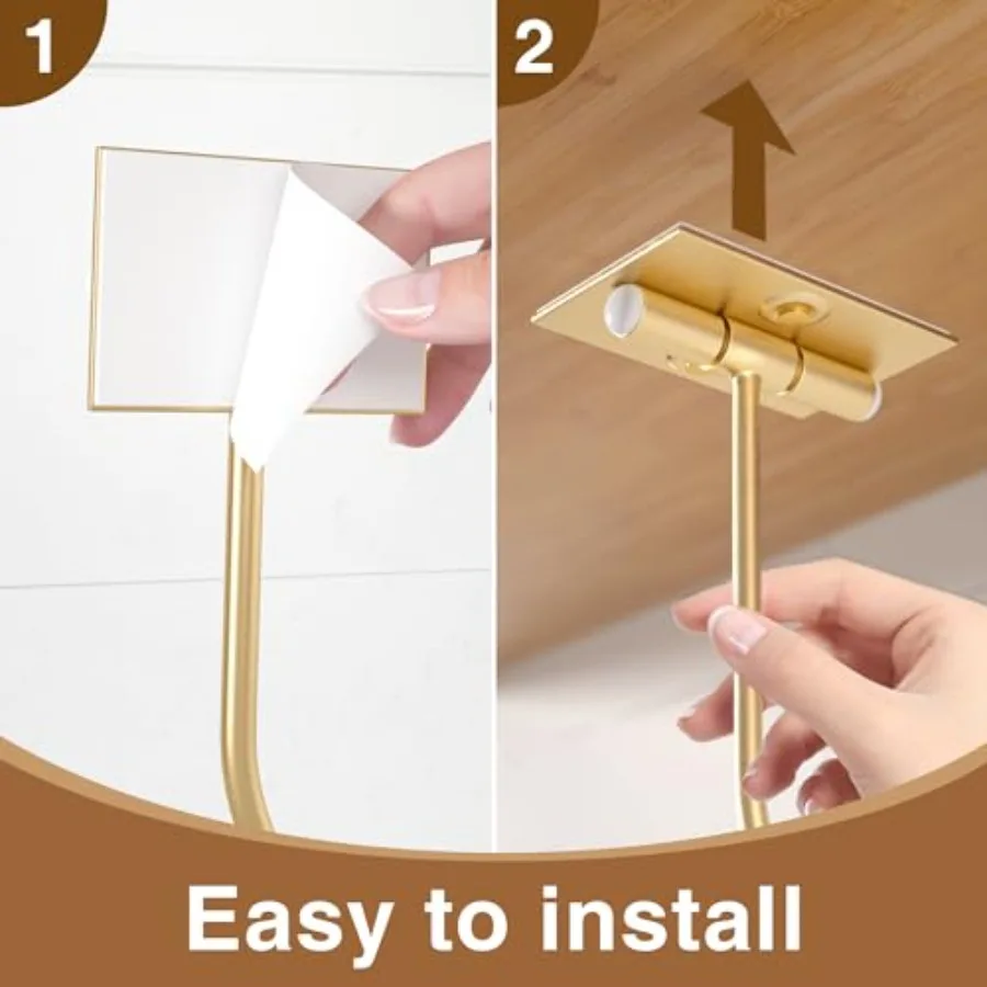 Banana Hanger Hook Under Cabinet: Adhesive Banana Holder, Foldable with Magnets When Not in Use, Under Counter Banana Hook, Sta