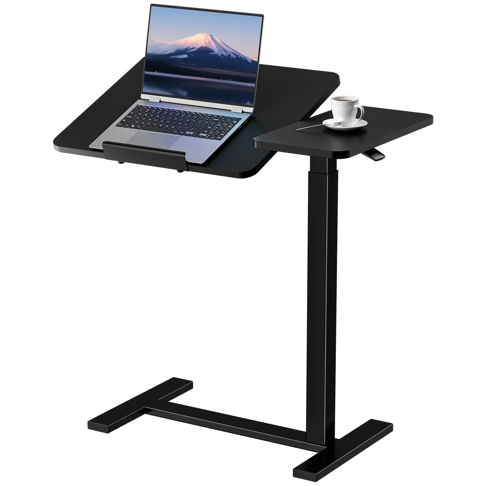 MCQ Standing Office Flip C-shaped Table Portable Ergonomic Storage Shelf Height Adjustable Gaming Table for Home Office Use Workstation