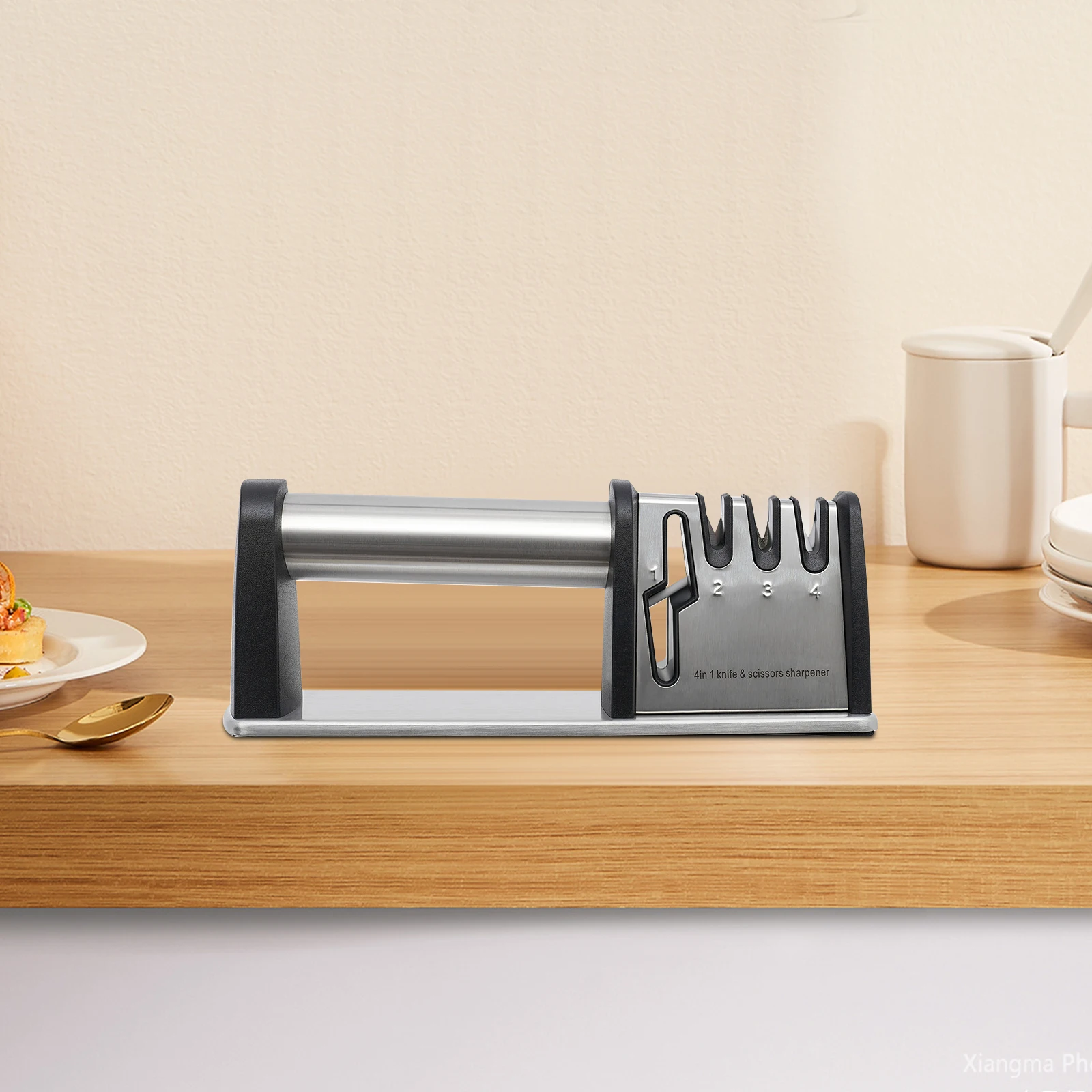 Knives Sharpener 4-In-1 Function for Chef Knives Kitchen Knives Bone Cutters Fruit Knives Scissors Bayonets