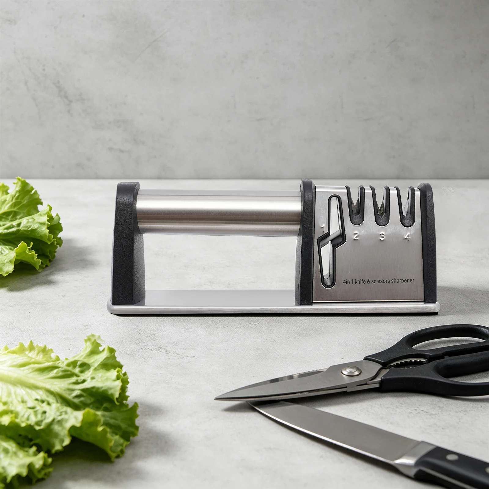 Knives Sharpener 4-In-1 Function for Chef Knives Kitchen Knives Bone Cutters Fruit Knives Scissors Bayonets