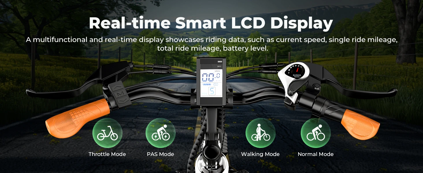 Cybervelo EK2 1000W Peak Electric Bike for Adults 26" 7-Speed Removable Battery Ebike Up to 80 Miles Range Commuter Electric Bicycle for Beach Snow Men Women