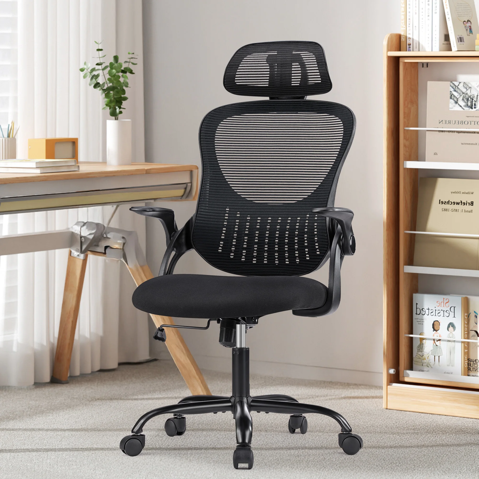 MCQ Gaming Chair Ergonomic Office Computer Adjustable Headrests Chair Flip-up Arms Comfortable Lumbar Support For Office Class
