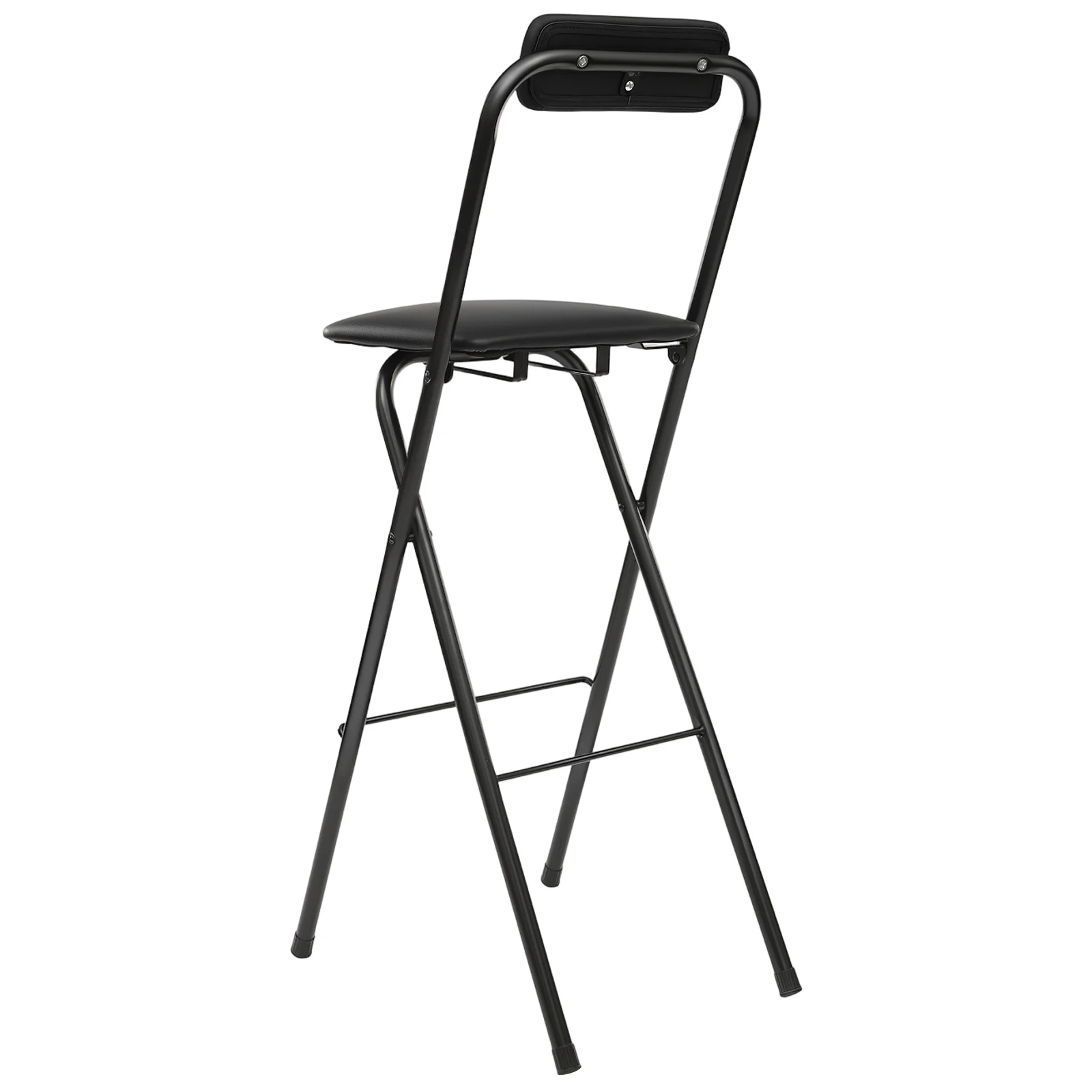 Modern Foldable Bar Chair 29.53in Seat Height X-shaped Chair Legs, 125kg/275.58lbs Load Capacity, for Home Cafe Bar