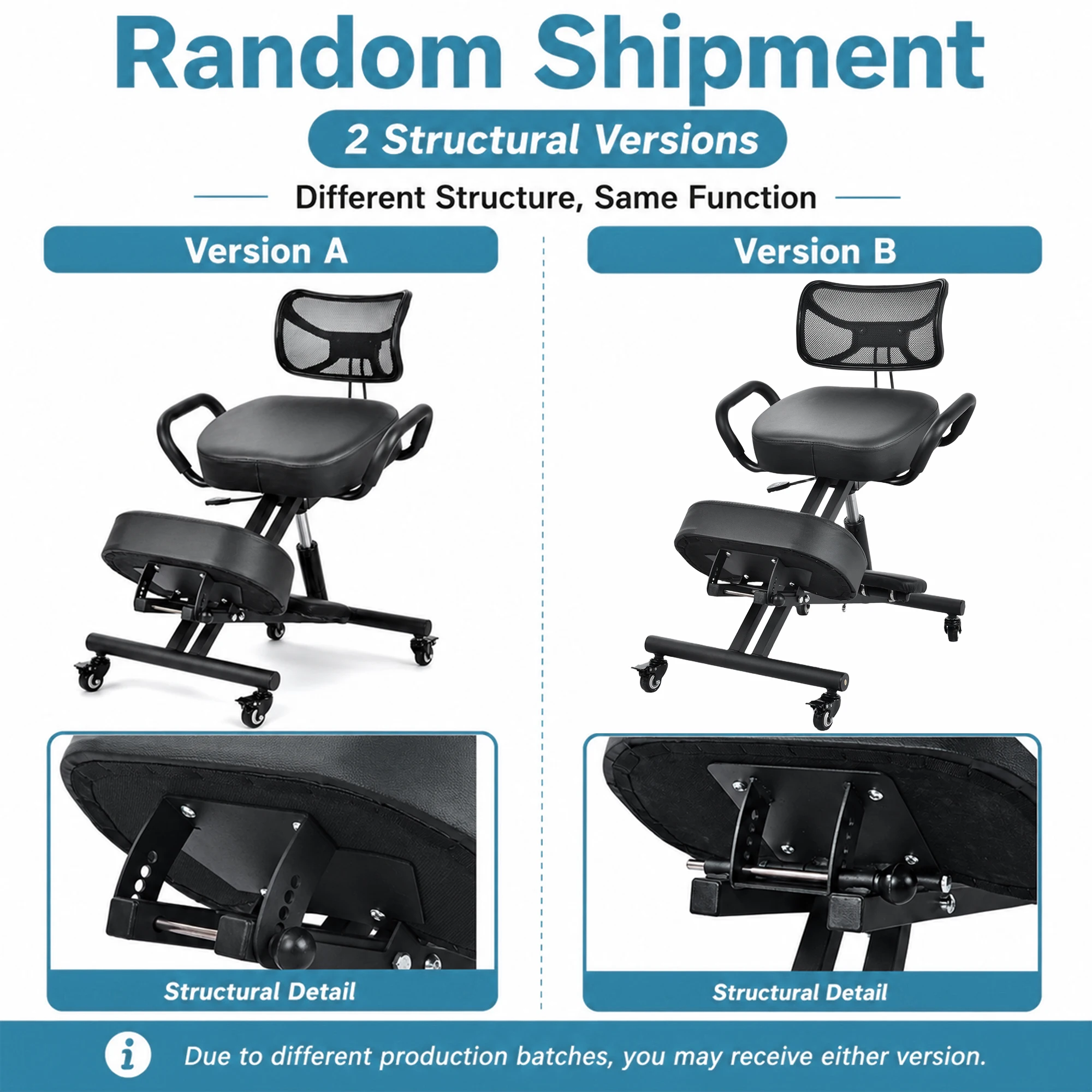 Has Pedals Kneeling Chair with Back Support Ergonomic Multifunctional 198 Lbs Capacity, Kneeling Stool, for Men Women Adults Home Office Study Living Room Meditation