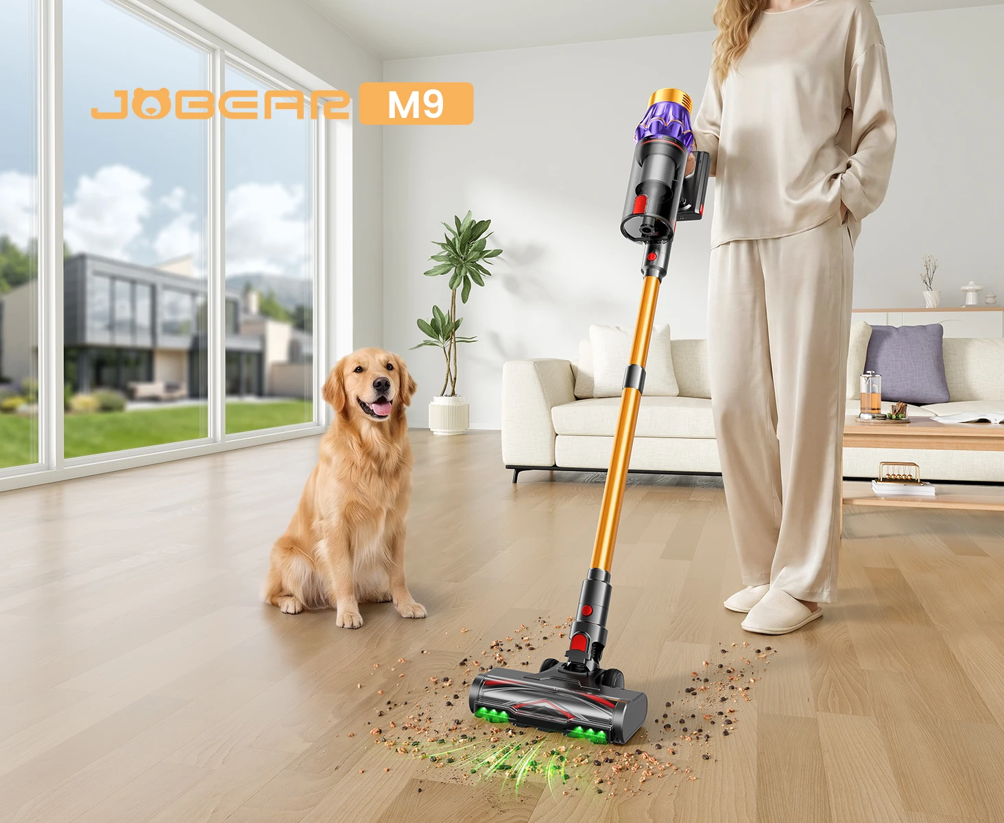 M9/Y9 NEW 80KPA 850W 80000PA Ultra-Strong Cordless Vacuum Cleaner 90 Min Long Runtime Removable Battery 6X4000mAh Smart Display