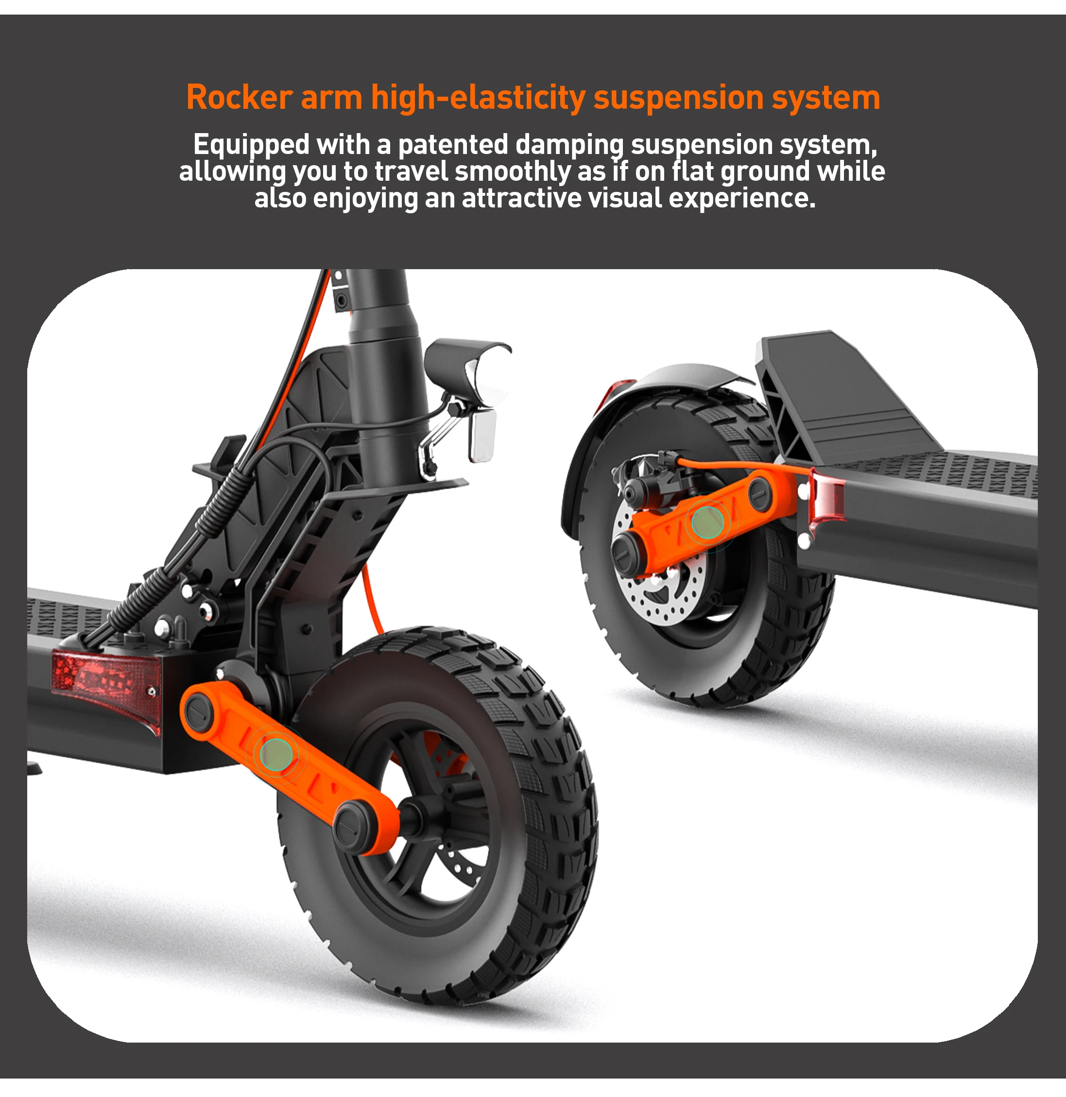 JOYOR S5-Z Adult Electric Scooter 600W Motor 48V13AH Battery Foldable E-Scooter 10" Off-Road Air Tire City EScooter