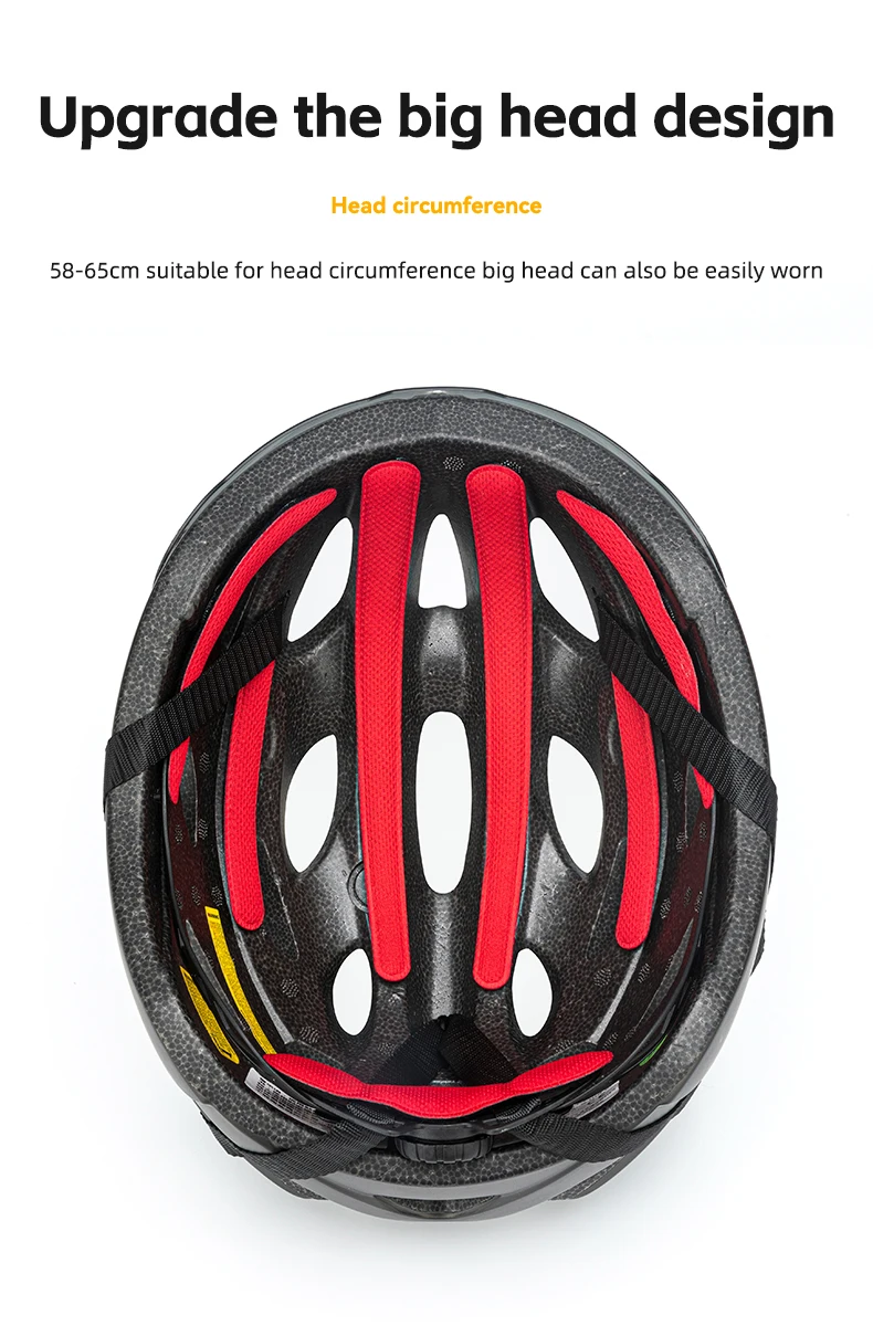 ROCKBROS Cycling Helmet Lightweight Integrated Helmet Head Protection Safety Helmet With Goggles Men Women MTB Road Bike Helmet