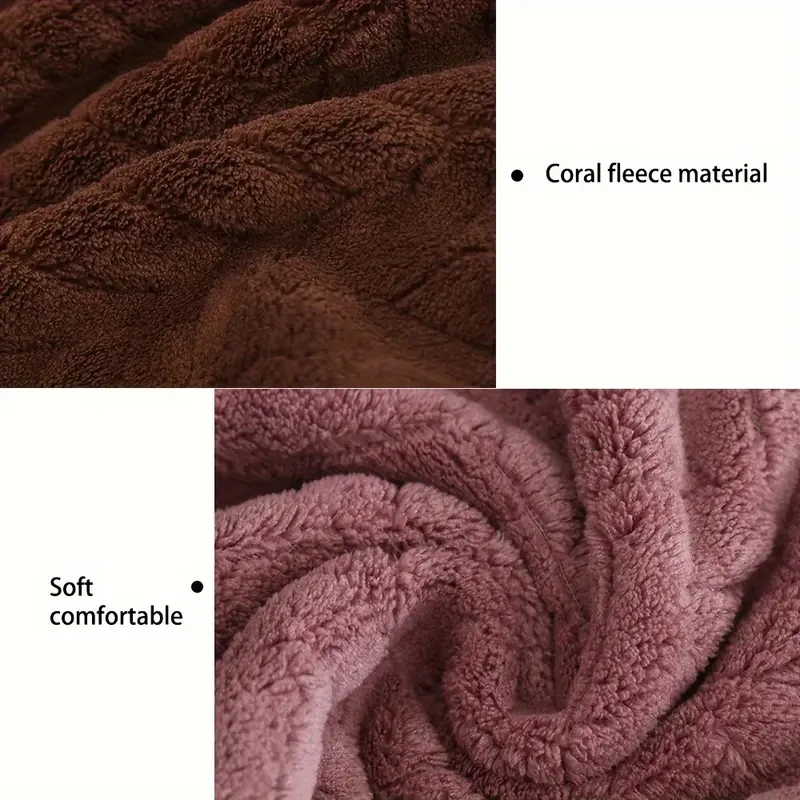 High Quality Thick Coral Velvet Bath Towels, Soft and Absorbent Towels, Sports Beach Towels for Home and Hotel Use