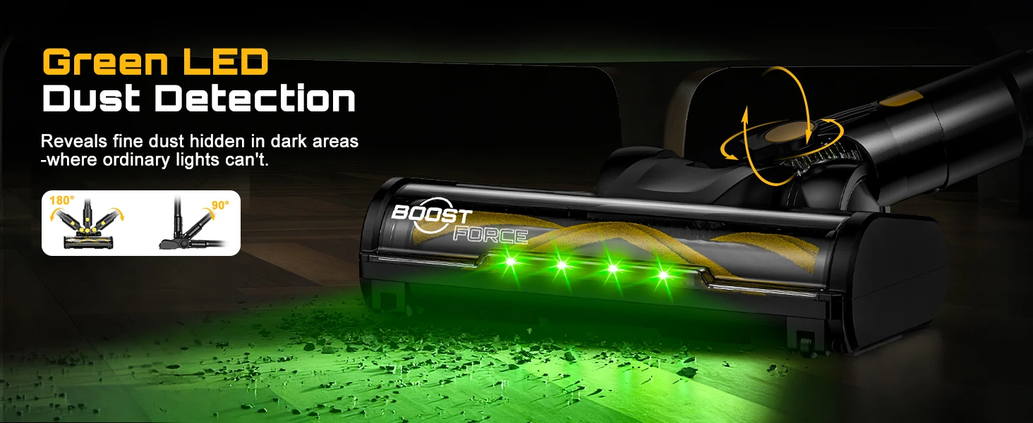 Cordless Vacuum Cleaner for DeWalt 20V Battery, 55KPA /400W Self-Standing Stick Vacuum Cleaners for Floors(Battery Not Included)