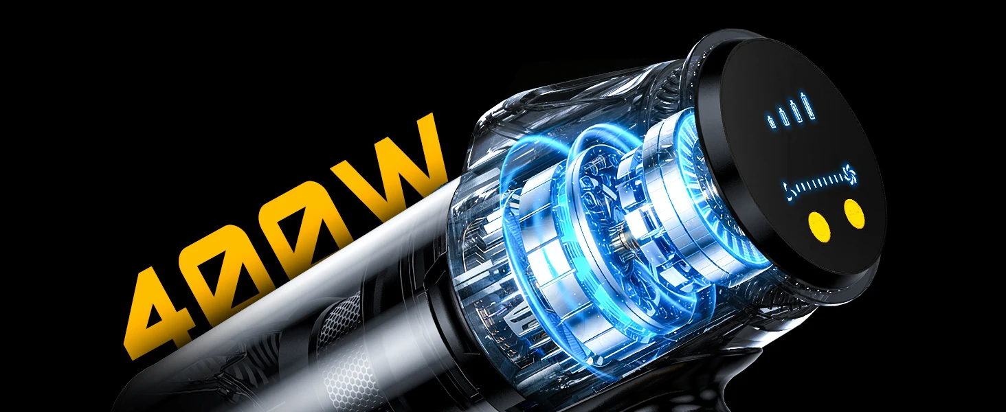 Cordless Vacuum Cleaner for DeWalt 20V Battery, 55KPA /400W Self-Standing Stick Vacuum Cleaners for Floors(Battery Not Included)