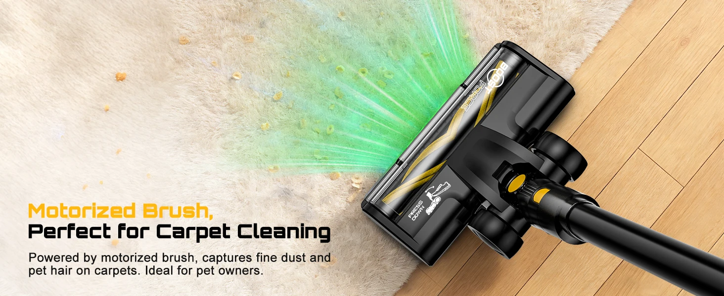 Cordless Vacuum Cleaner for DeWalt 20V Battery, 55KPA /400W Self-Standing Stick Vacuum Cleaners for Floors(Battery Not Included)