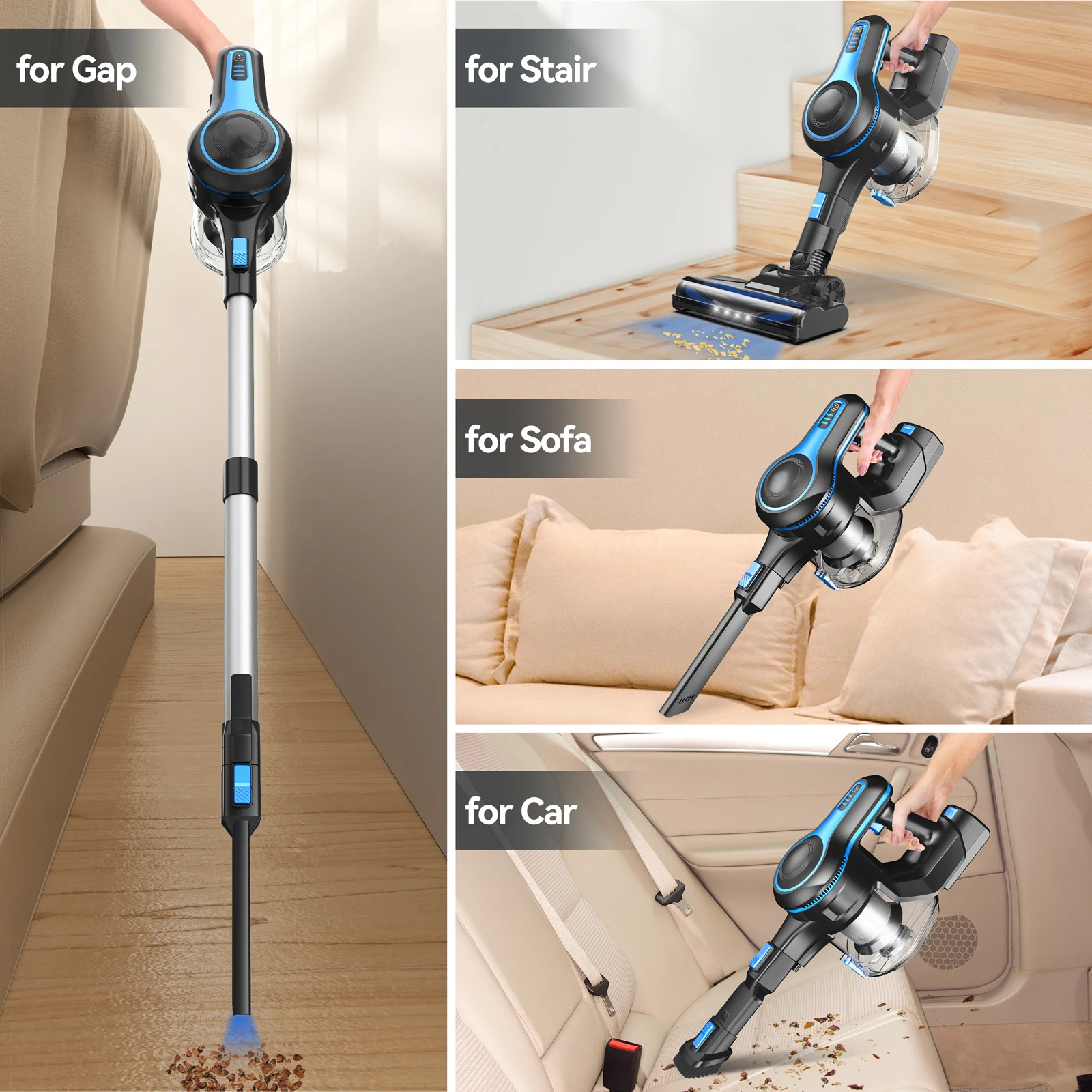 N5T Cordless Vacuum Cleaner Original Battery Accessories for Wireles Vacuum Cleaners Battery for Model N5T/N520 Vacuum Cleaners