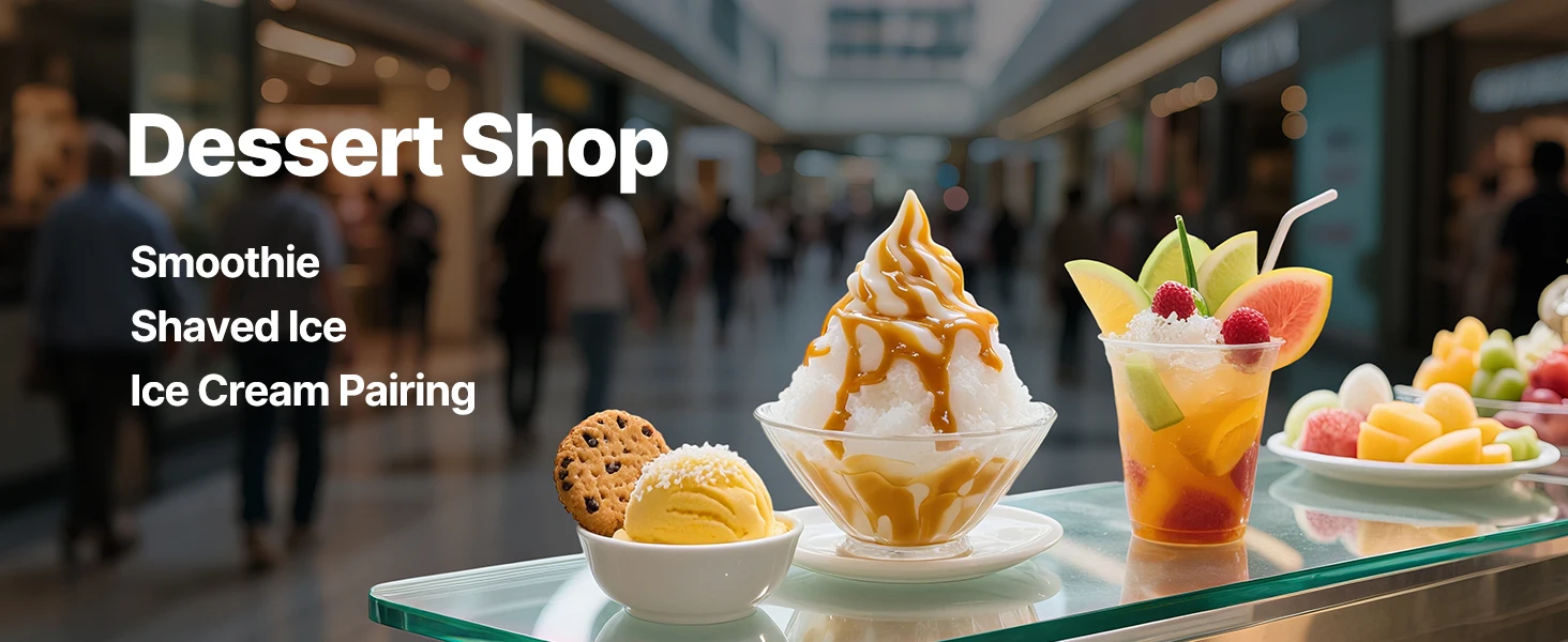 SucceBuy Ice Crusher Machine Stainless Steel Shaved Ice Machine with Bowl and Cover Ice-Shaver for Home and CommercialUse Silver