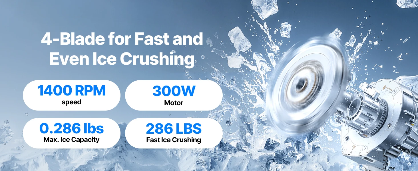 SucceBuy Ice Crusher Machine Stainless Steel Shaved Ice Machine with Bowl and Cover Ice-Shaver for Home and CommercialUse Silver
