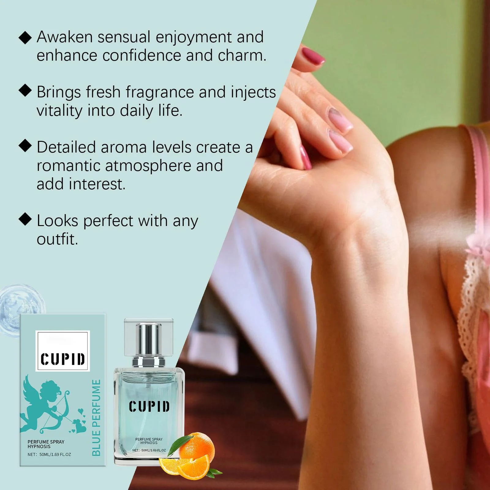 Original EDP Hypnosis 2.0 Pheromone-Infused Colognefor Men - Pheromone Perfume for Men Fragrance 50ml