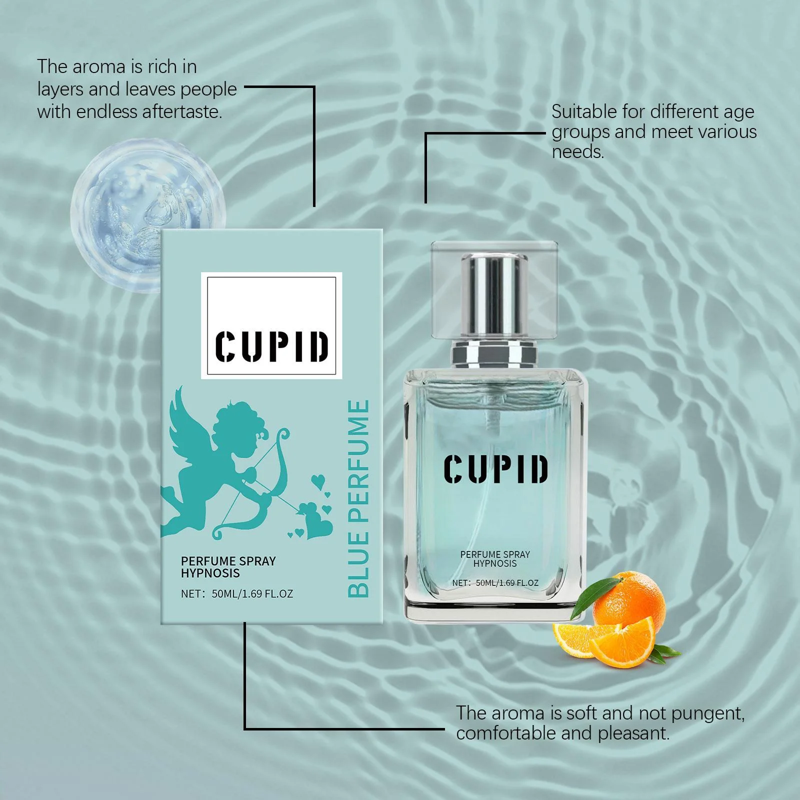 Original EDP Hypnosis 2.0 Pheromone-Infused Colognefor Men - Pheromone Perfume for Men Fragrance 50ml