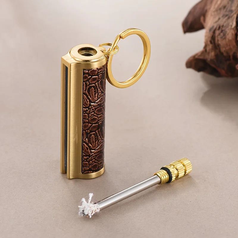 Vintage Permanent Lighter 10000Strikes Flint Metal Match Waterproof Reusable Fire Starter Portable Outdoor Camping Ignition Tool