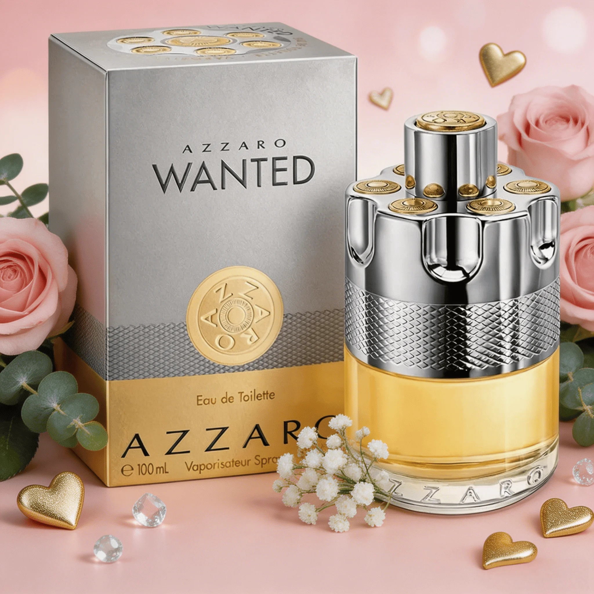 Azzaro Wanted Intense Unisex Fragrance, Hot Selling Eau De Parfum, Rich Warm Scent, Exceptionally Long Lasting Woody Perfume 100ml 3.4oz Chrome, Wanted, Chrome Extreme & More Deep Woody Spicy Warm Fragrance 100ml 3.4oz