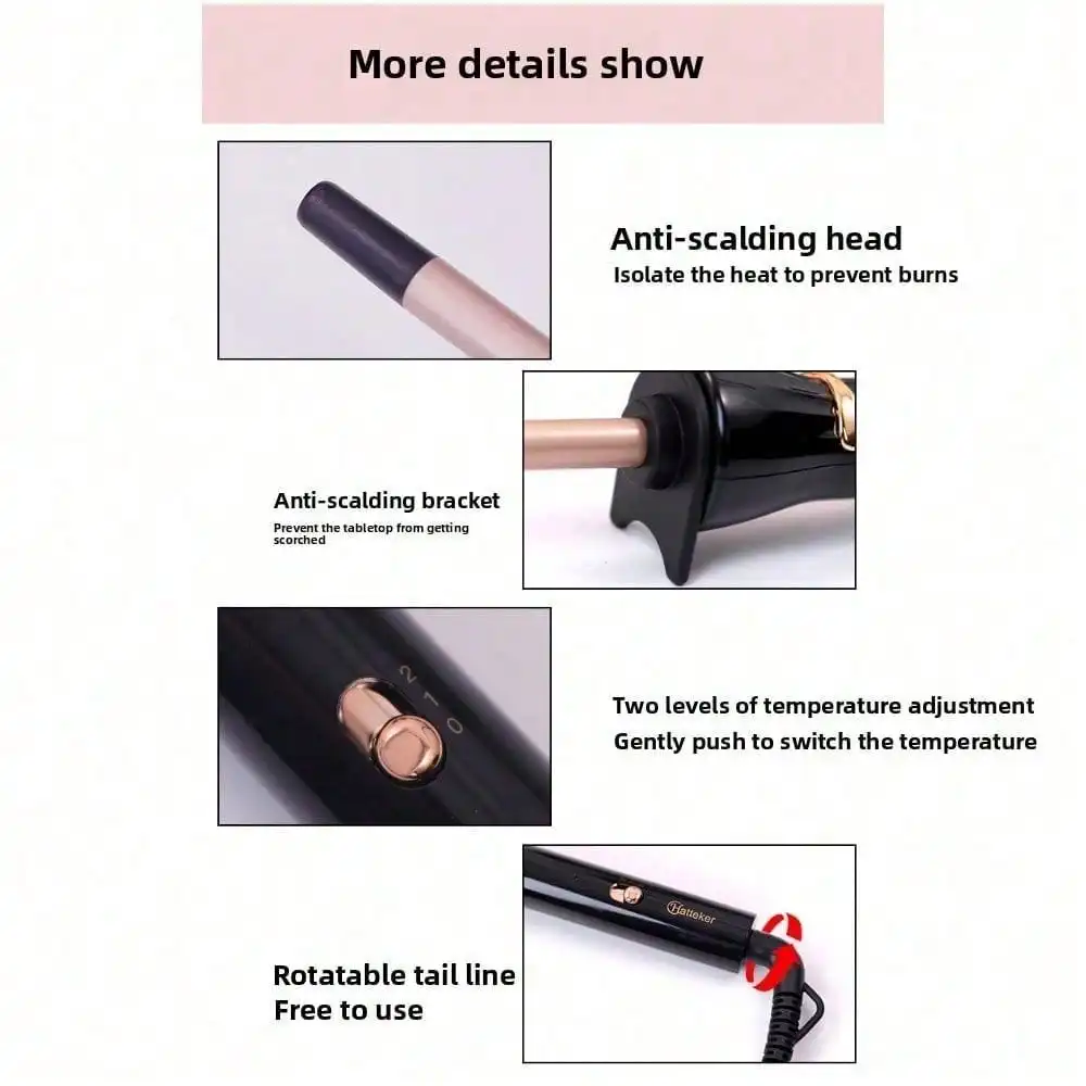Curling Iron, Mini Air Bangs, Short Hair, Perm, Instant Noodles, Curling Iron, Small 9mm Small Roll Wool.