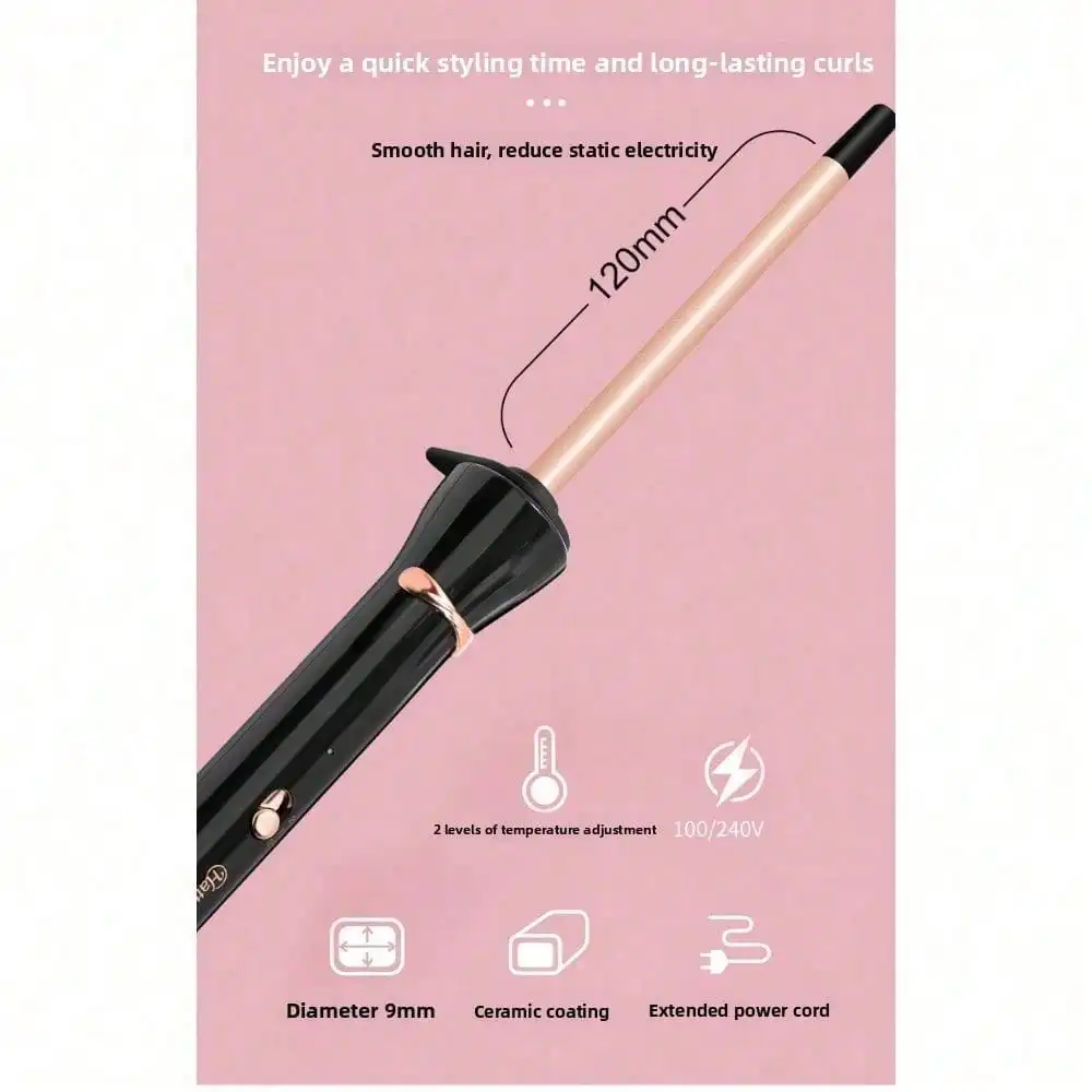 Curling Iron, Mini Air Bangs, Short Hair, Perm, Instant Noodles, Curling Iron, Small 9mm Small Roll Wool.
