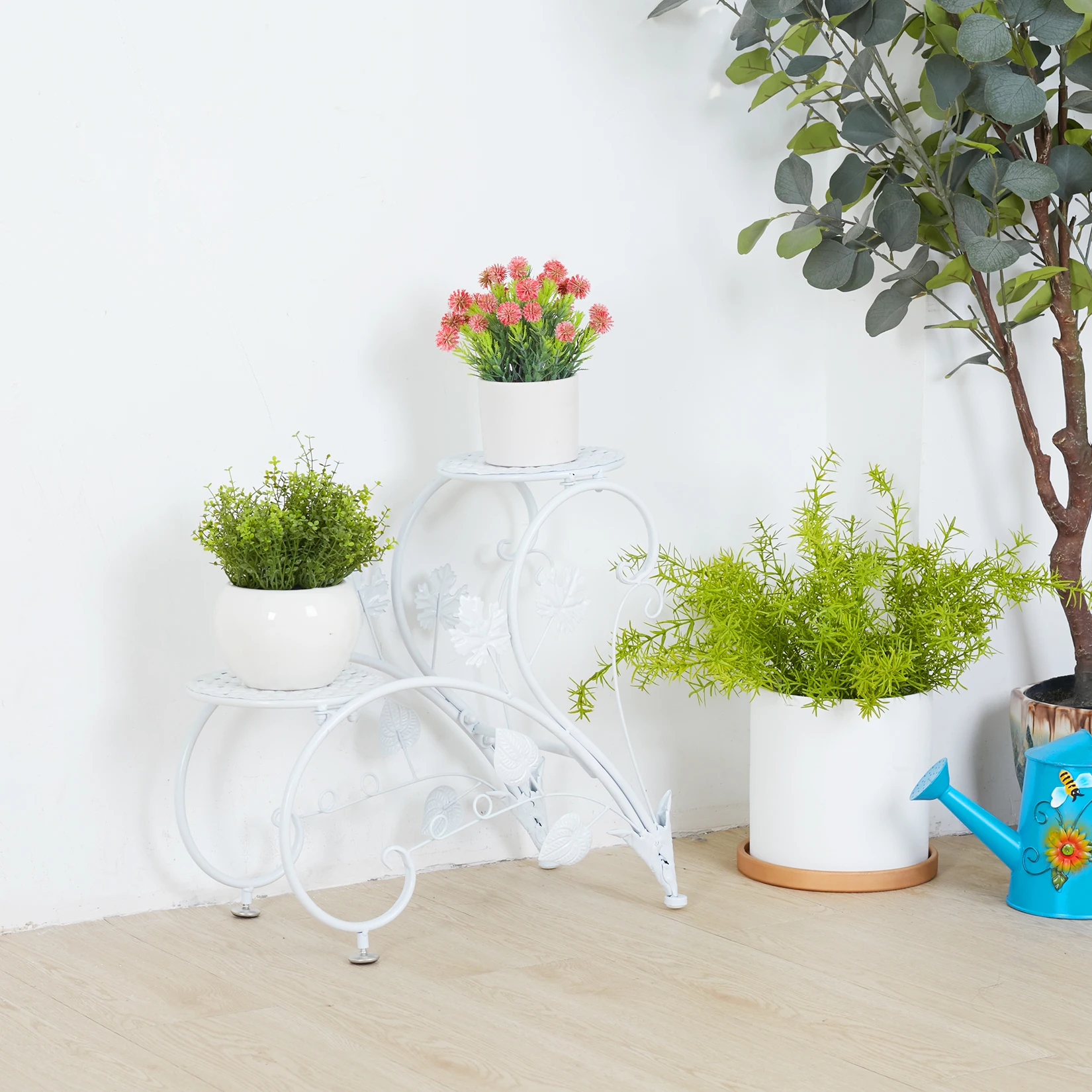 4-Tier Plant Stand Display Shelf Garden Patio Planter Rack Home Decor Flower Stand for Indoor Outdoor