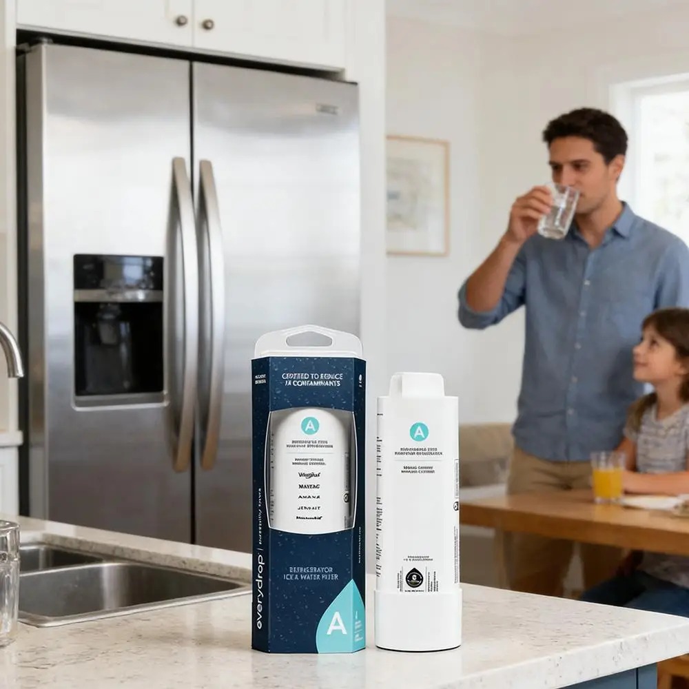 Replacement for EveryDrop EDRARXD1 Refrigerator Water Filter β Filter A β UL Certified Under NSF/ANSI 42, 53 & 401 to Reduce 74 Contaminants Including Lead, Pesticides & Pharmaceuticals β Genuine Replacement for Whirlpool, Maytag & KitchenAid β 200 Gal
