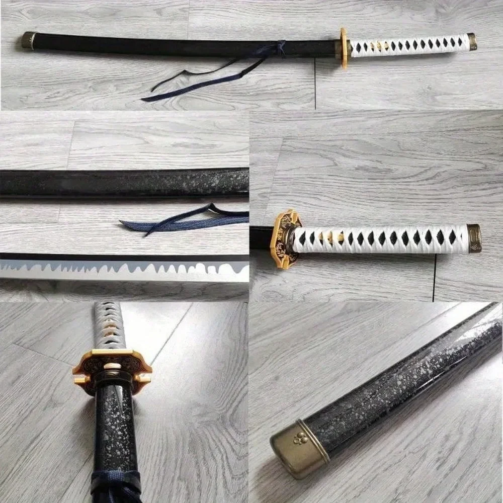 Devil May Cry 104cm 40in Light Grey Glow Plastic LED Light Up Glow Katana Sword Sabre Blade Safe Cosplay Display Photo Prop