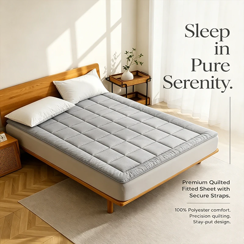 360gsm Thin Mattress Protector Pad for Twin Full Queen King - Breathable Waterproof Dustproof Bedding Protector