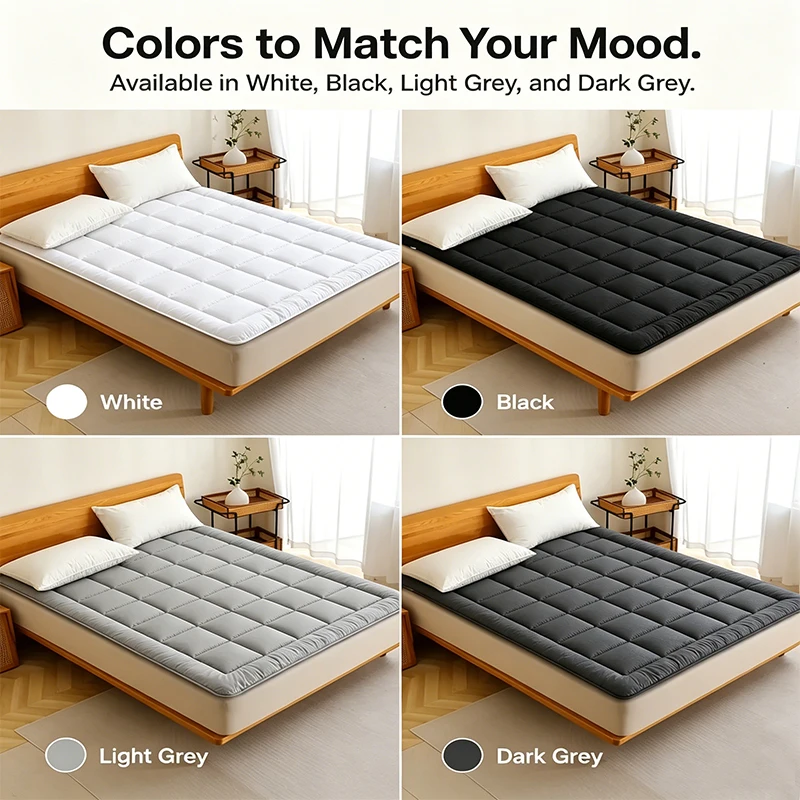 360gsm Thin Mattress Protector Pad for Twin Full Queen King - Breathable Waterproof Dustproof Bedding Protector