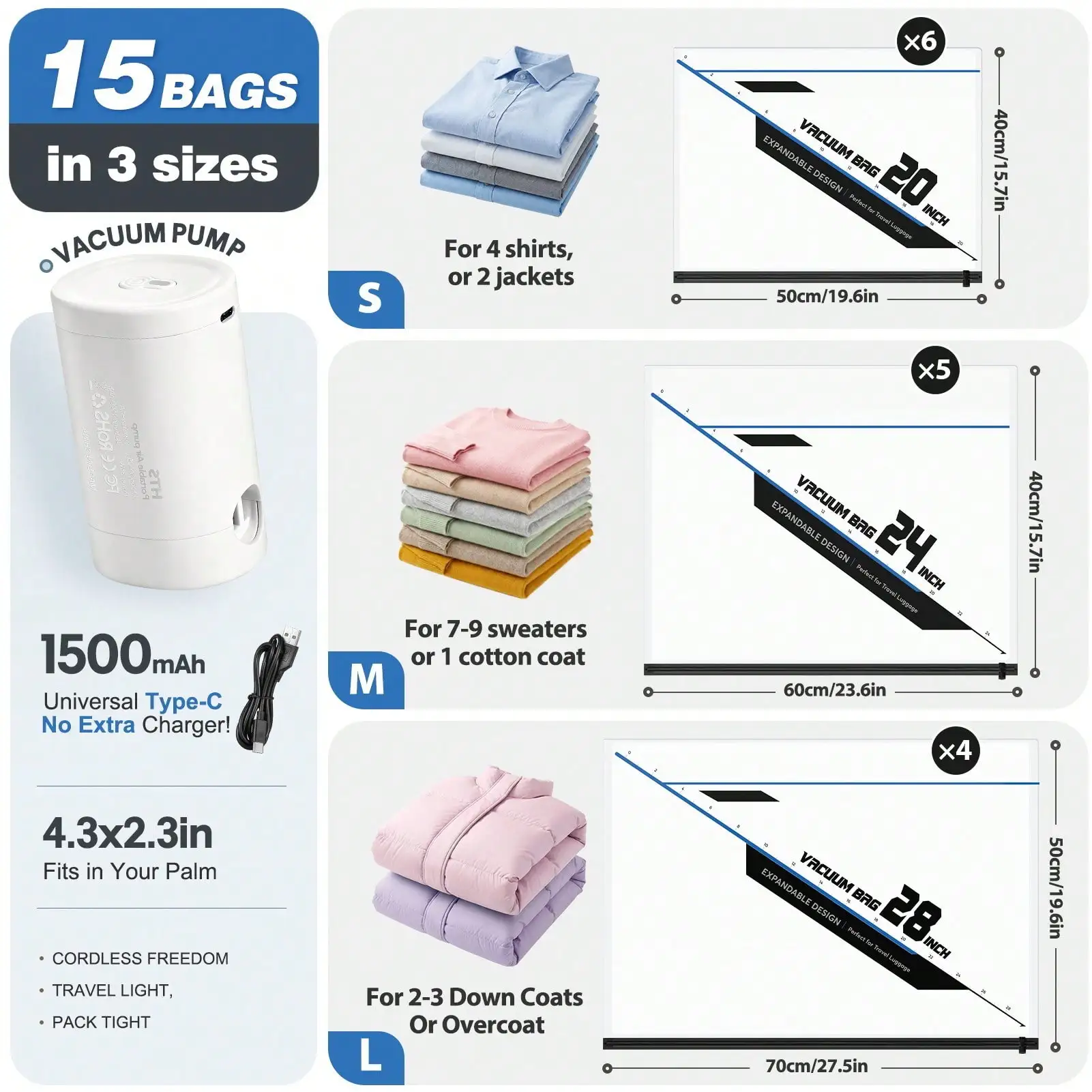12 Pcs Travel Vacuum Seal Bags Modern Sleek Checkered Pattern Space Saving Storage Bags With Electric Rechargeable Air Pump Reusable Vacuum Storage Bags For Clothes Blankets Pillows Luggage Travel Essential