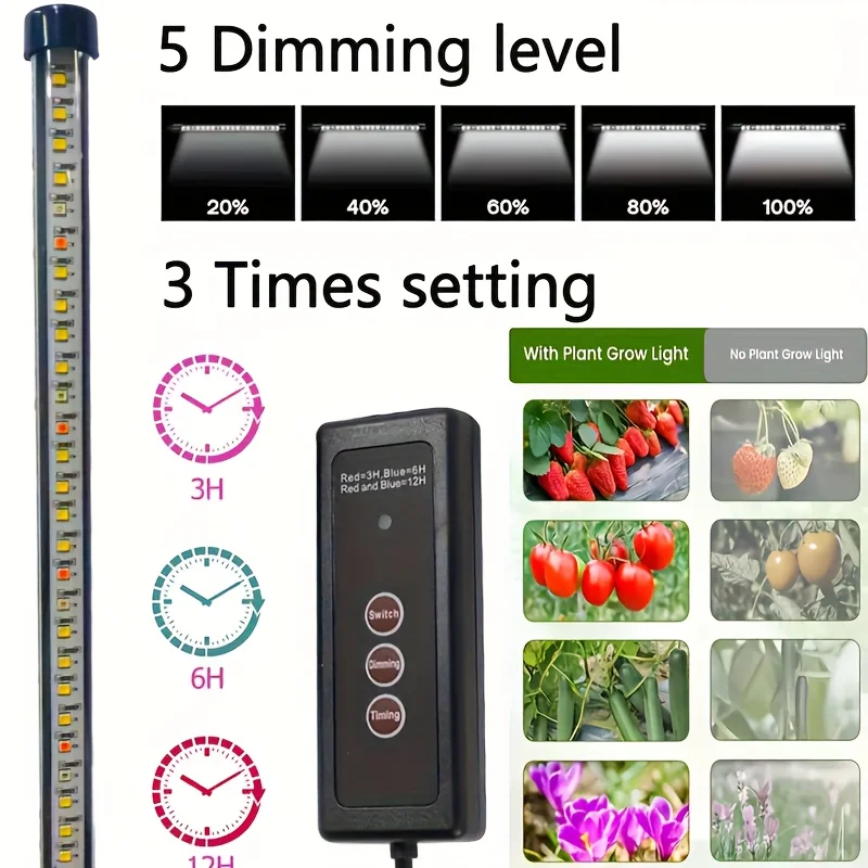 72-Cell Seed Starter Tray with Growth Light 2 Seed Germination Kits Adjustable Humidity Dome Tall Lid Seedling Tray for Garden
