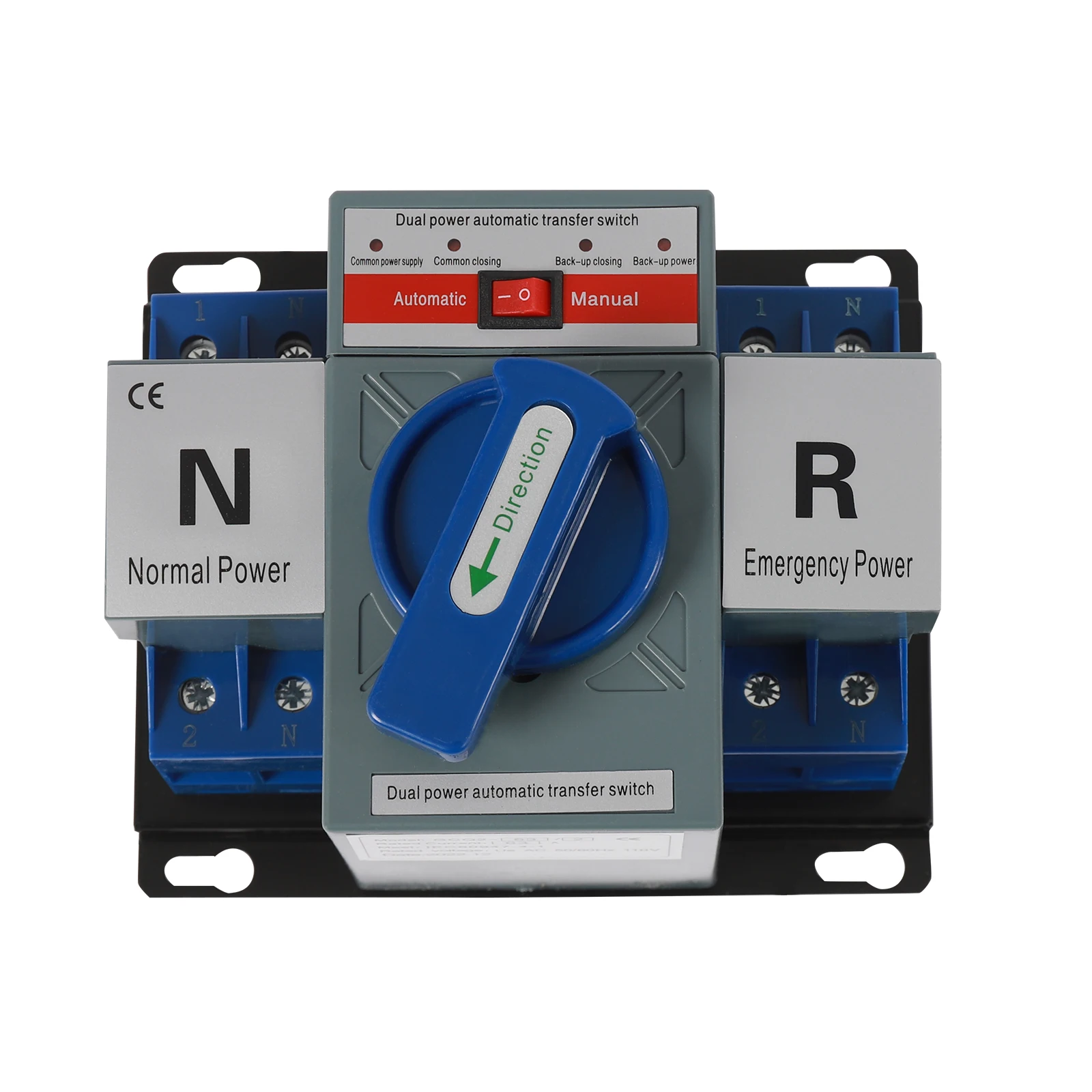 Dual-Power Automatic Transfer Switch+63A Rated Current, Automatic Transfer Switch+110V Voltage, Dual Power+≤2S Conversion Time, For Homes Hotels Schools Restaurants Banks Hospitals Shopping Malls Solar/Battery/Street Lamp Backup Power