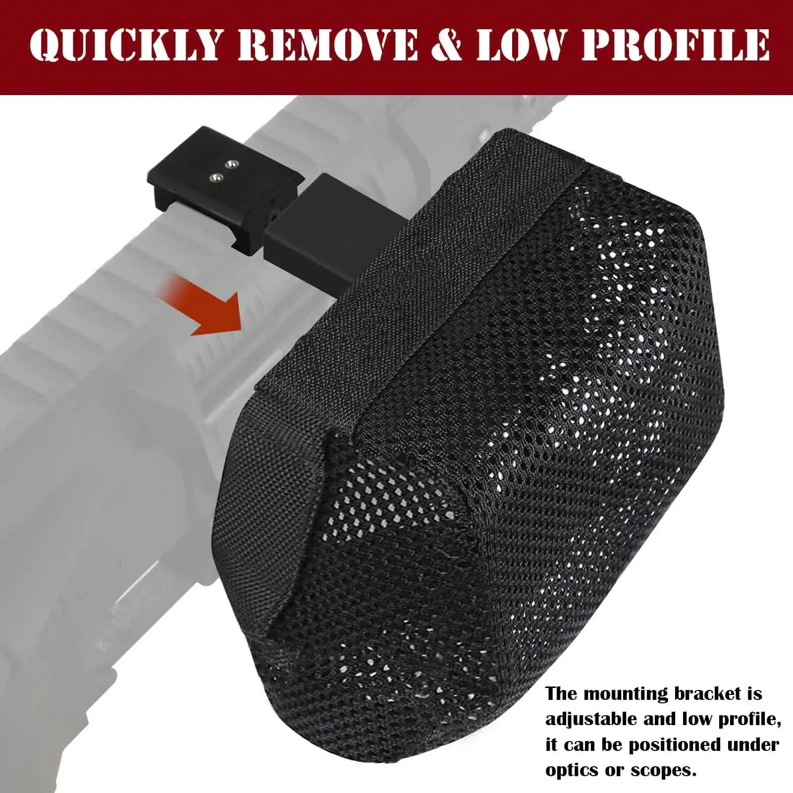 Heat Resistant Brass Catcher for Thickened Nylon Cartridge Casing Shell Catcher Net with Quick Release Zipper,  Picatinny Rail Mounts - Holds 100+ Casings