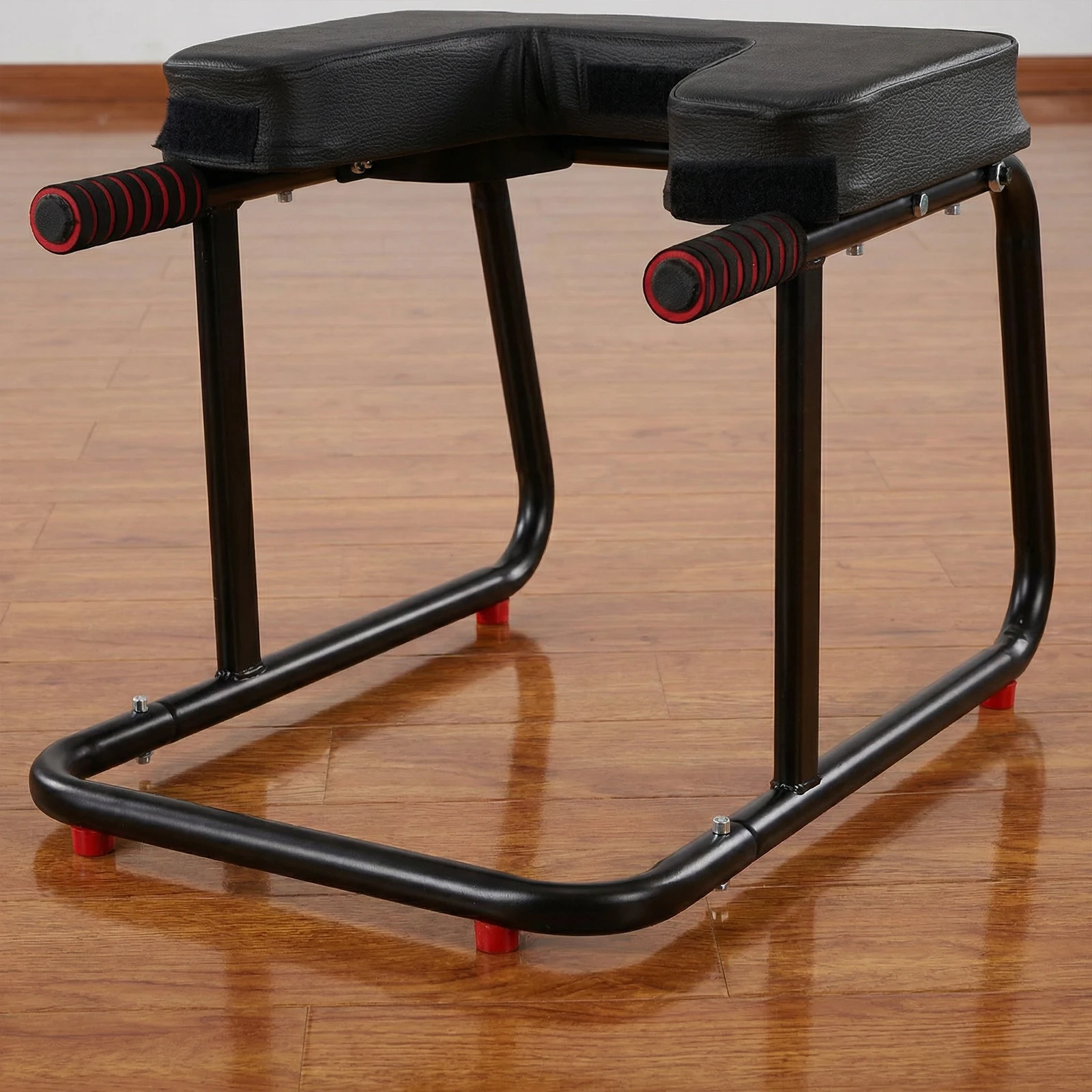 Yoga Headstand Bench Loading 550Lbs Handstand Trainer Bench with Anti-Slip Mat Metal Frame & PU Pads for Workout Fitness and Gym