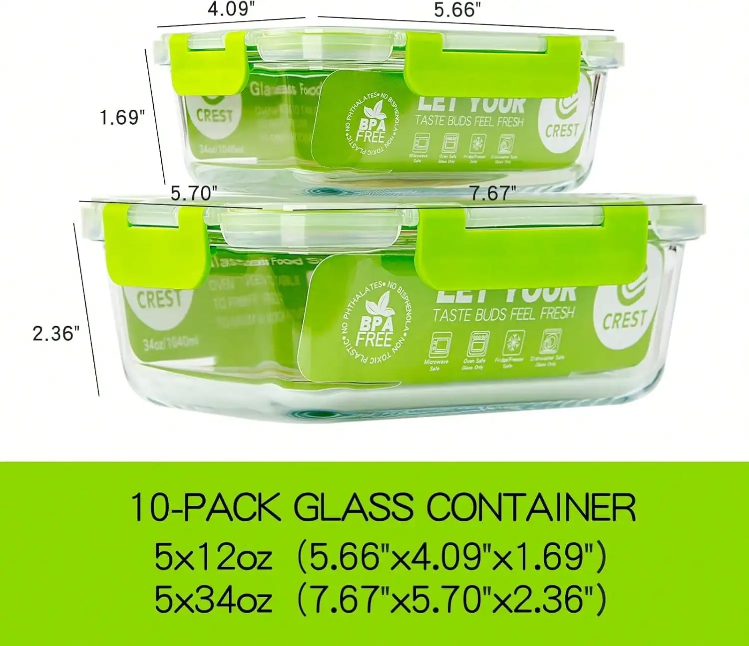 Glass Food Storage Containers Modern Cute Clear Glass Meal Prep Containers 10 Pack Pink Snap Locking Lids Airtight Leakproof Glass Lunch Boxes For Kitchen Storage Leftovers On The Go Thanksgiving Christmas Housewarming Gift